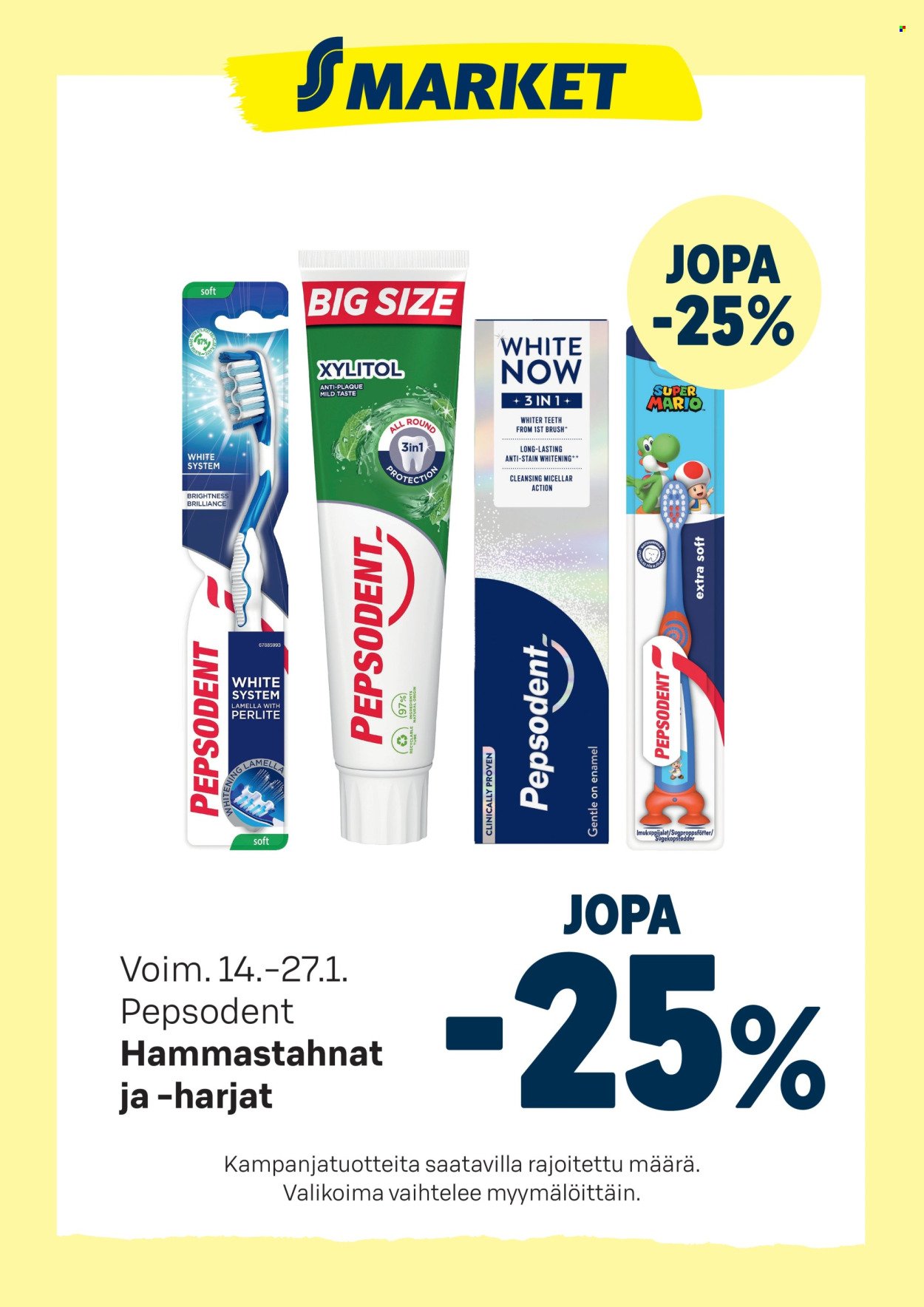 S-MARKET tarjoukset - Pepsodent