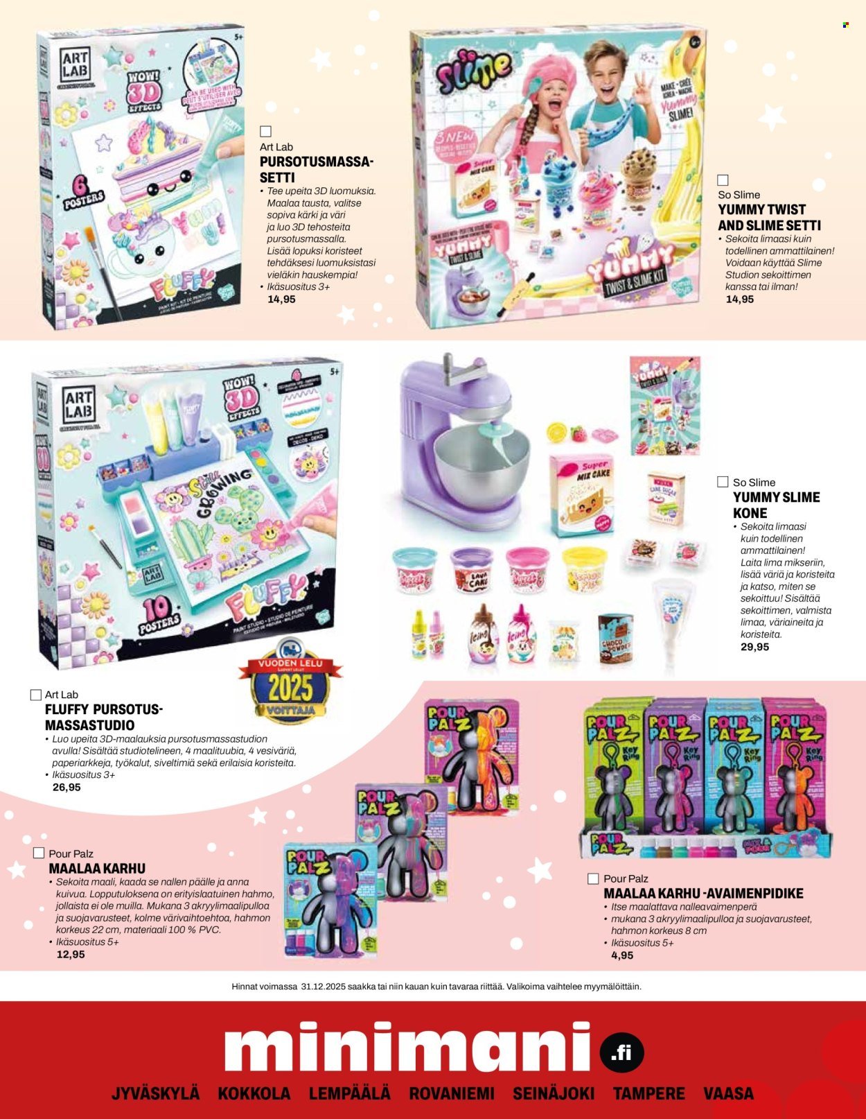 MINIMANI tarjoukset - Alkaen KE 12.11.2025