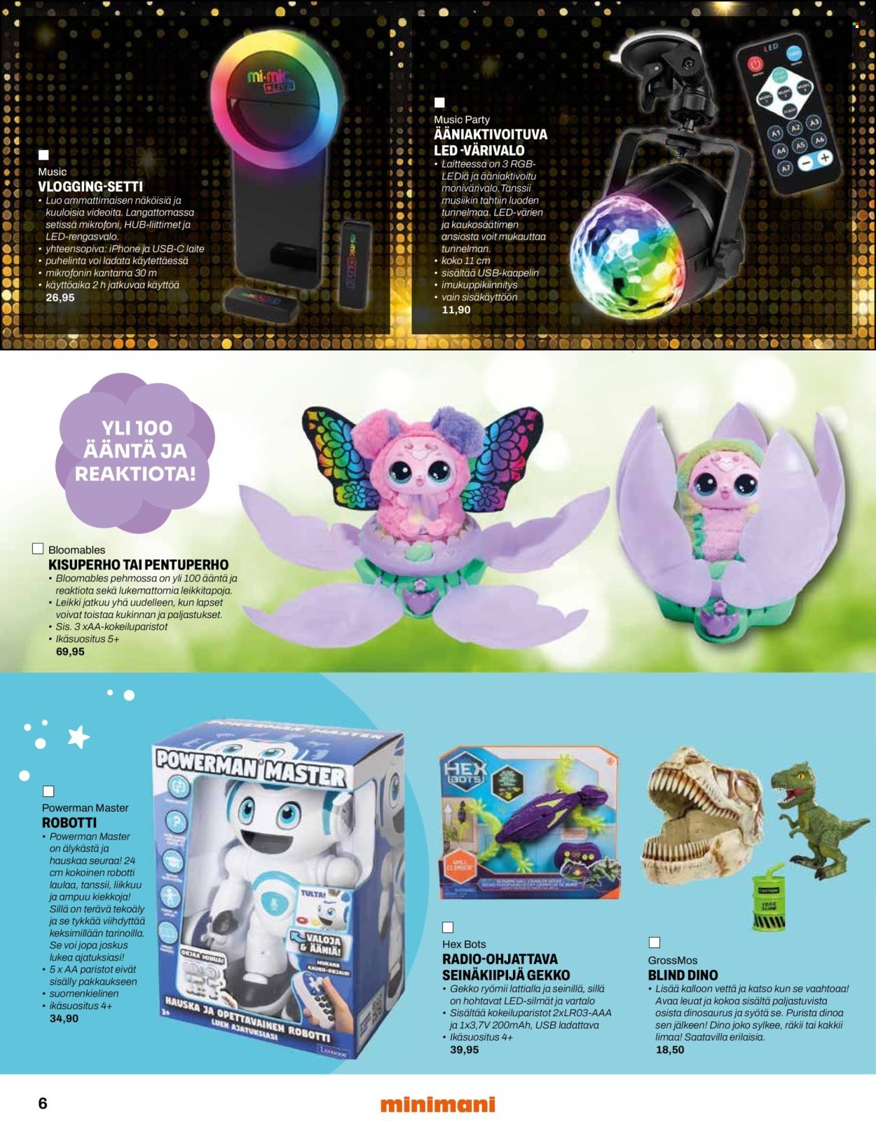 MINIMANI tarjoukset - Alkaen KE 12.11.2025