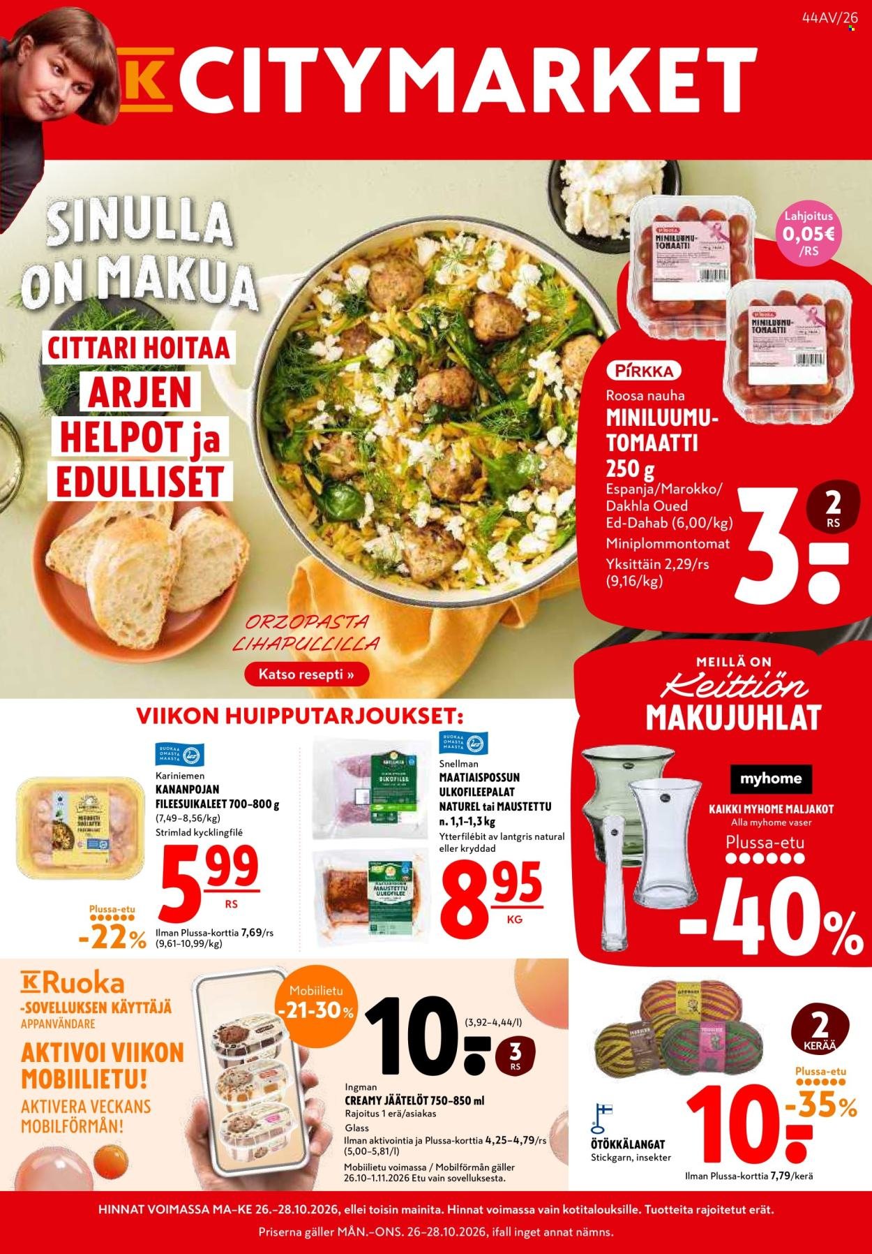 K-CITYMARKET tarjoukset - Alkaen MA 26.10.2026