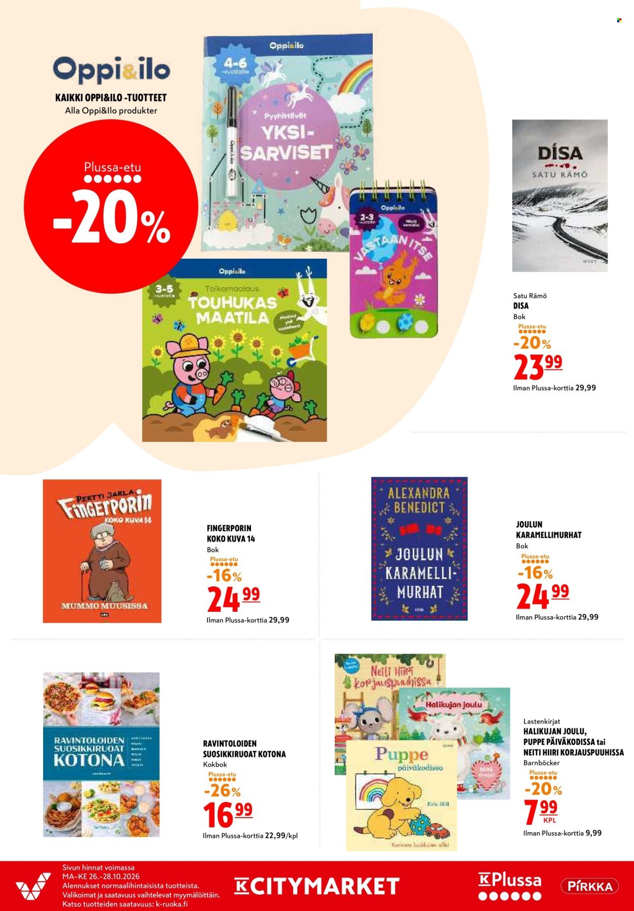K-CITYMARKET tarjoukset - Alkaen MA 26.10.2026