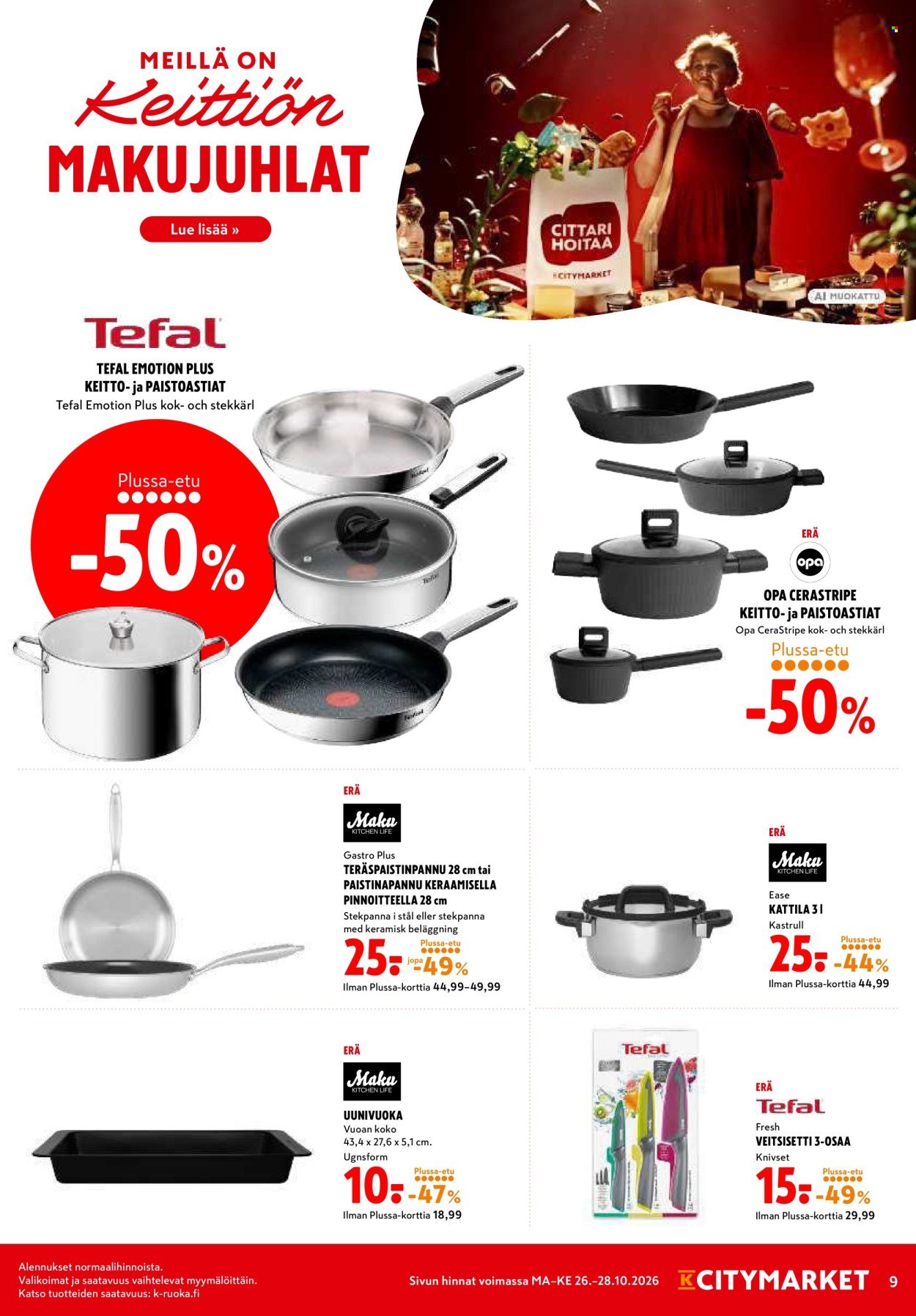 K-CITYMARKET tarjoukset - Alkaen MA 26.10.2026