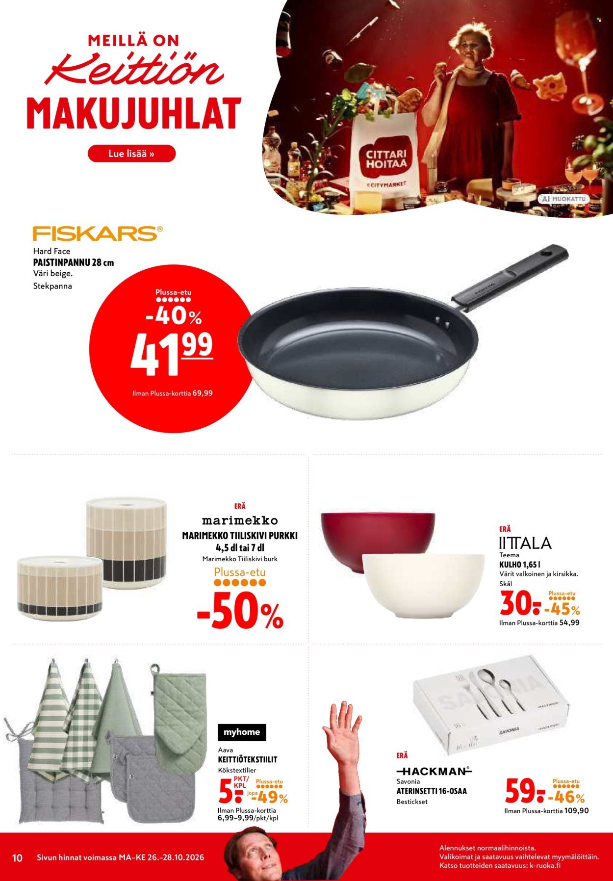 K-CITYMARKET tarjoukset - Alkaen MA 26.10.2026