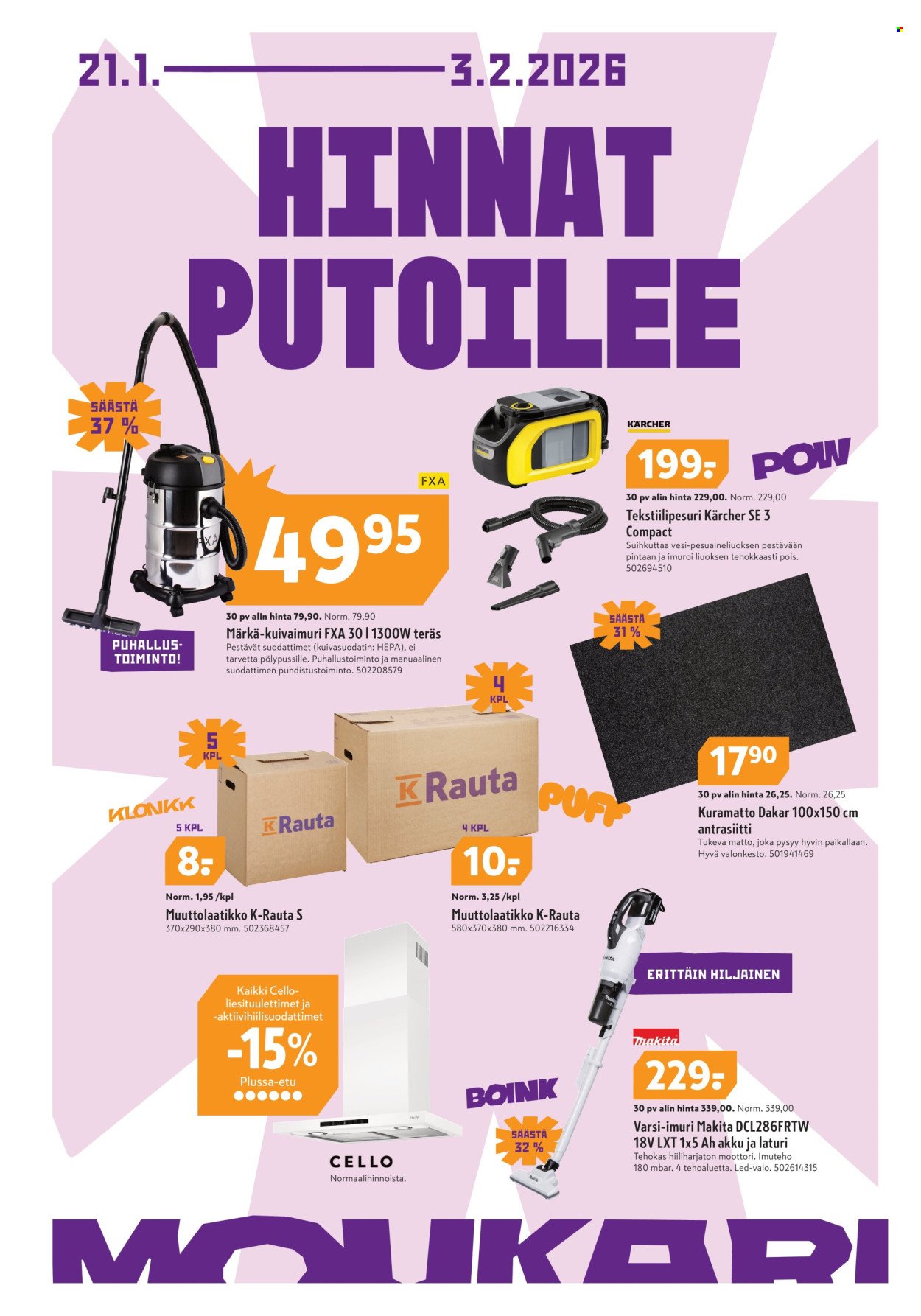 K-RAUTA tarjoukset - Moukarimarkkinat