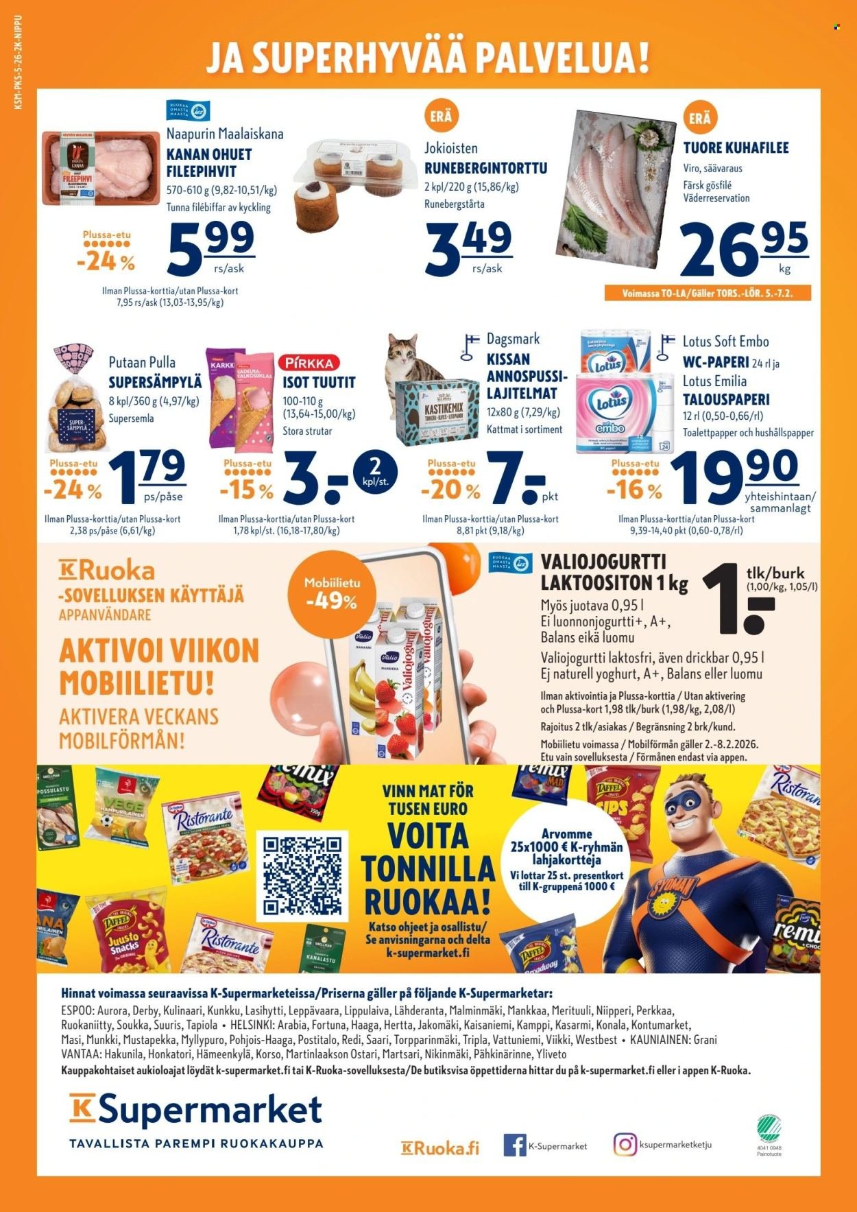 K-SUPERMARKET tarjoukset - Syötävän hyviä tarjouksia ja etuja