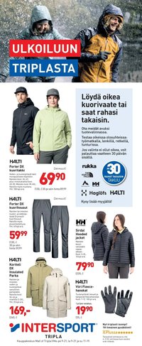 INTERSPORT tarjoukset - Ulkoiluun Triplasta