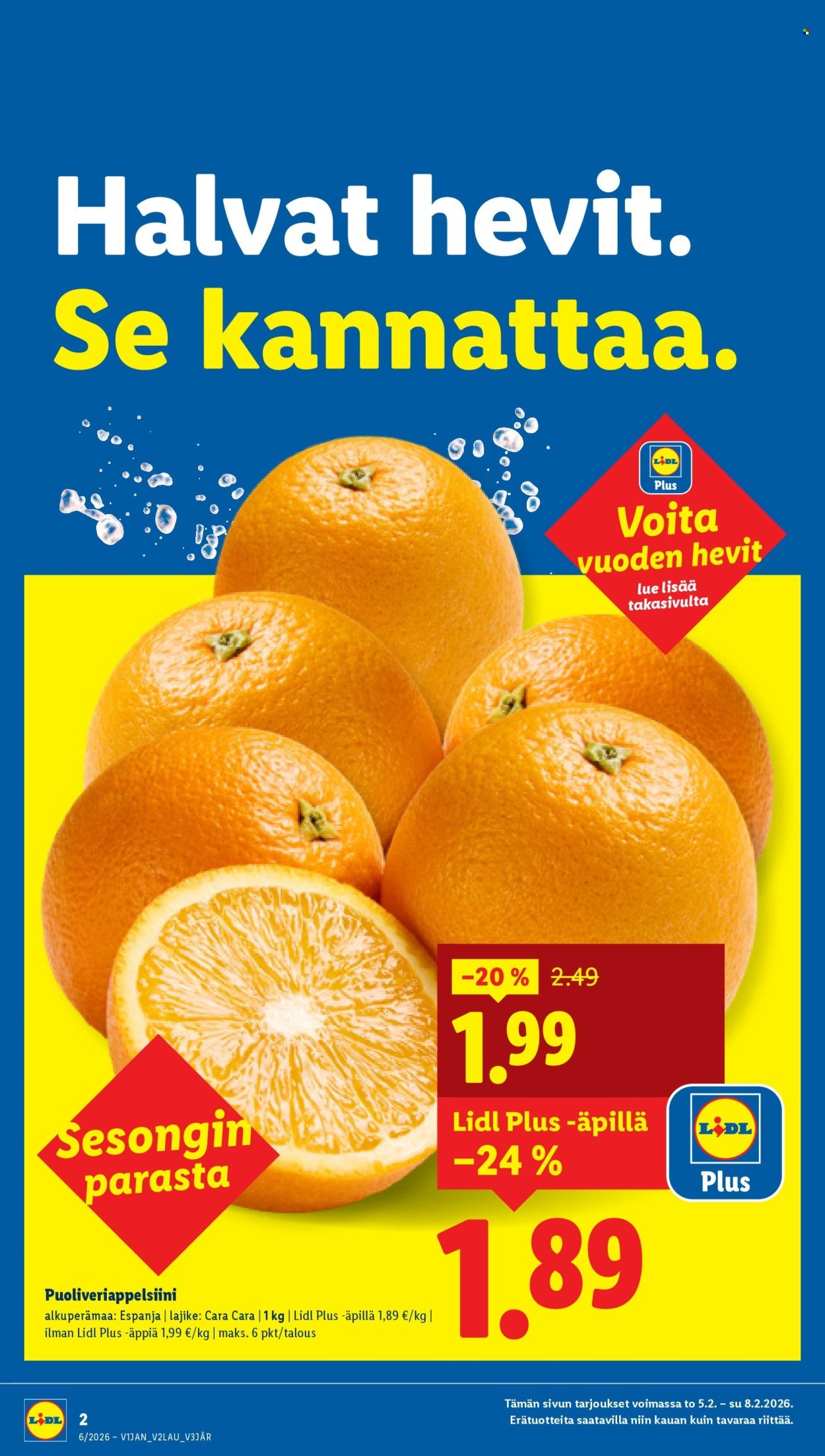 LIDL tarjoukset - Alkaen TO 5.2.2026