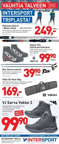 INTERSPORT tarjoukset - Intersport Tripla, vauhtia talveen!