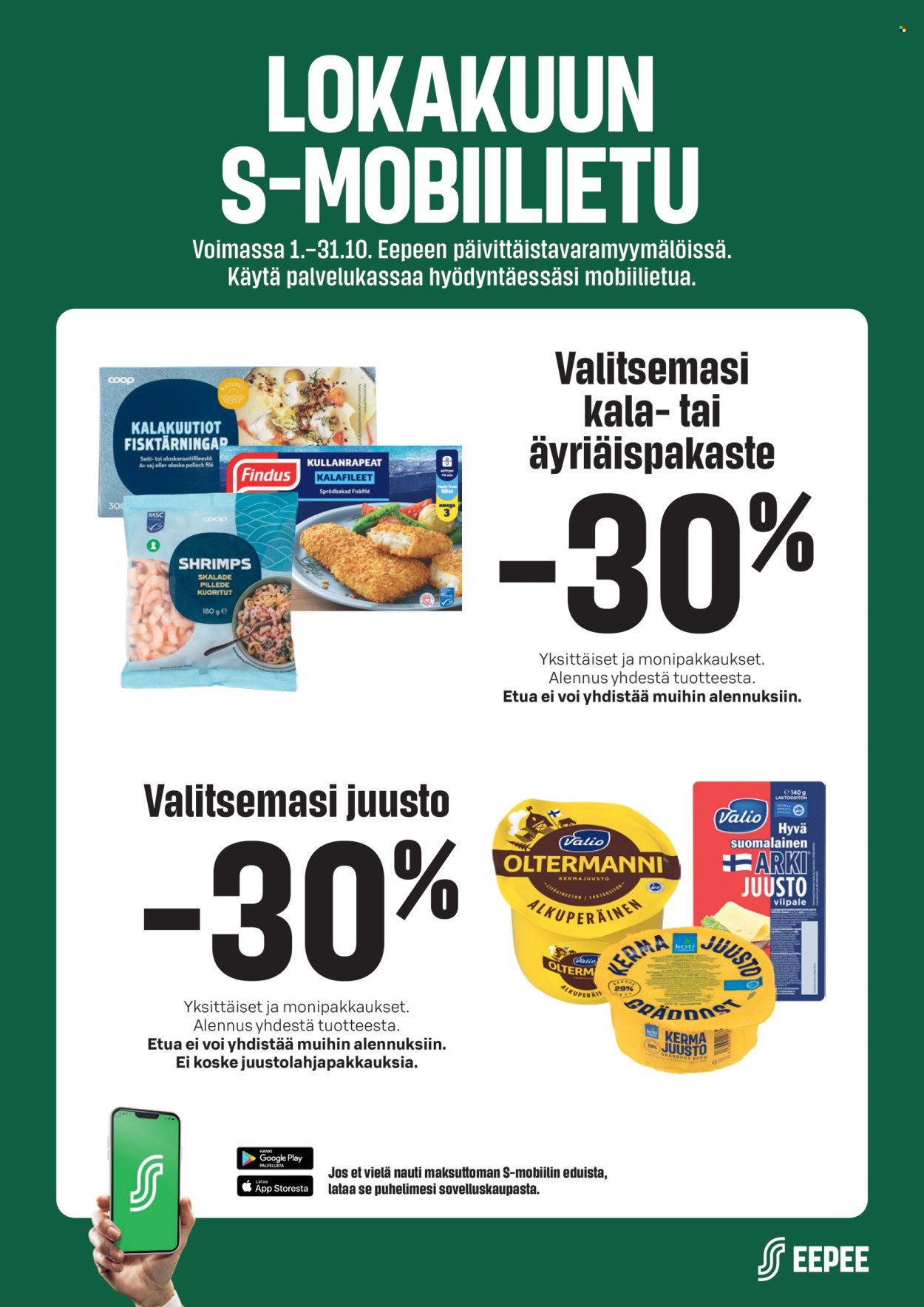 S-MARKET tarjoukset - Lokakuun S-mobiilietu