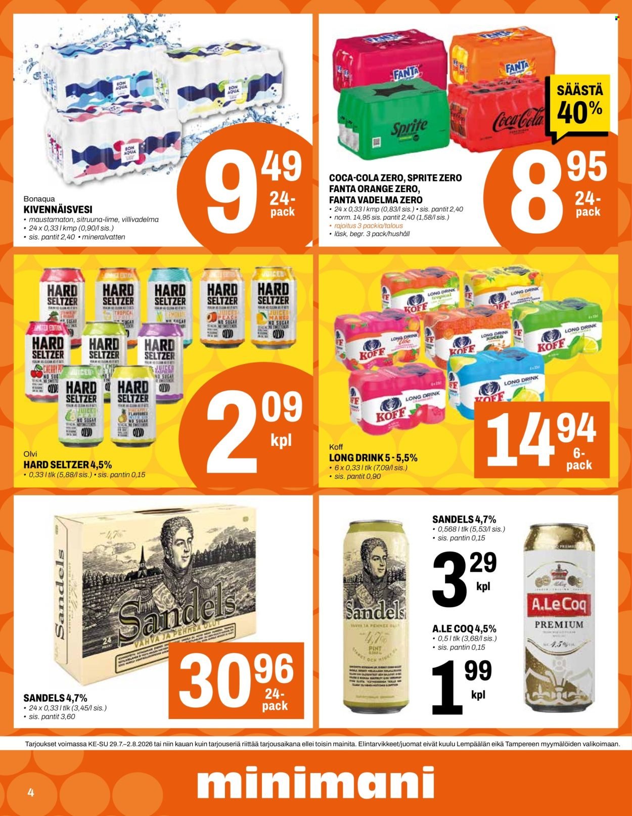 MINIMANI tarjoukset - Alkaen KE 29.7.2026