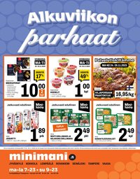 MINIMANI tarjoukset - Alkaen MA 24.11.2025