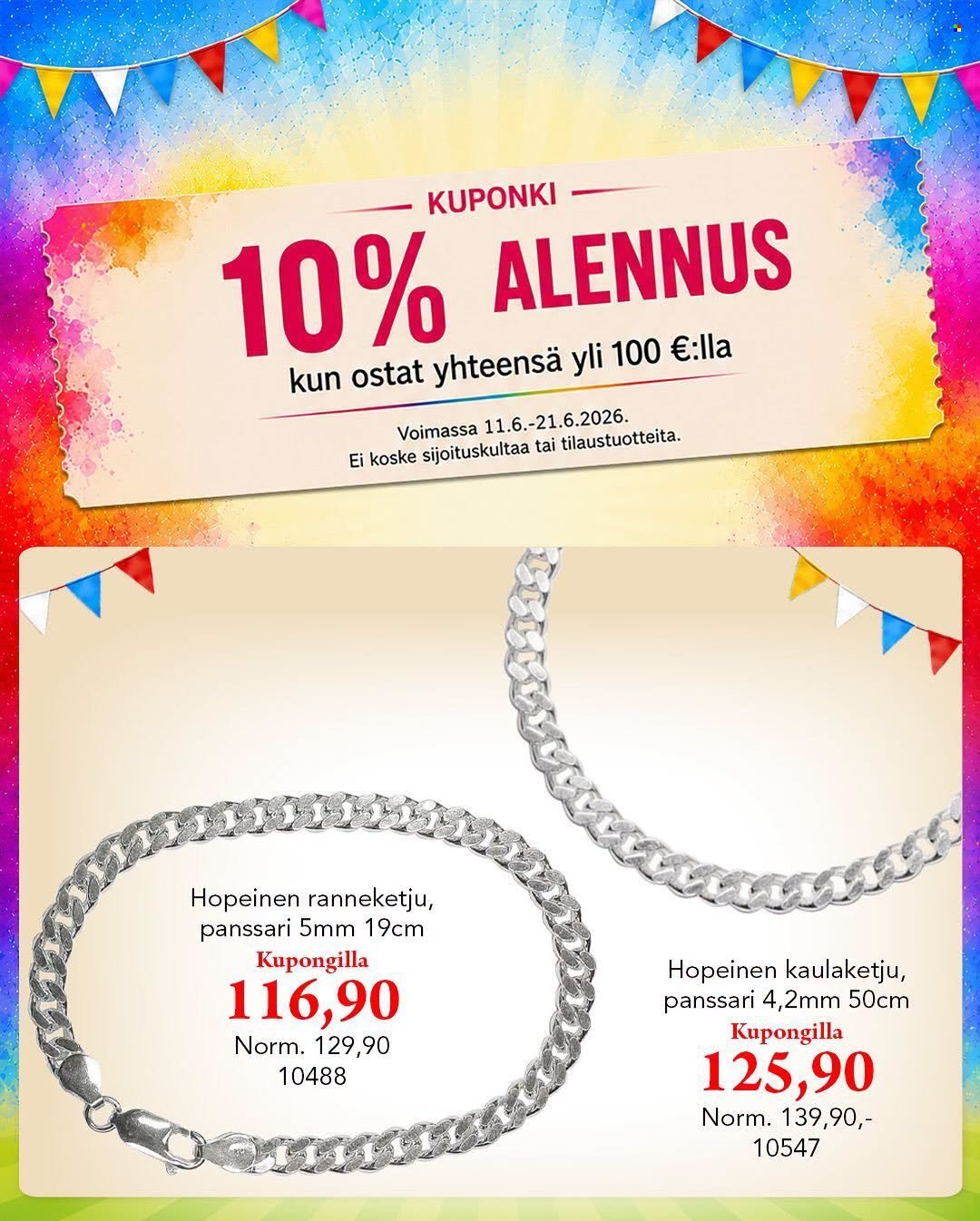 KULTAJOUSI tarjoukset - Alkaen TO 11.6.2026