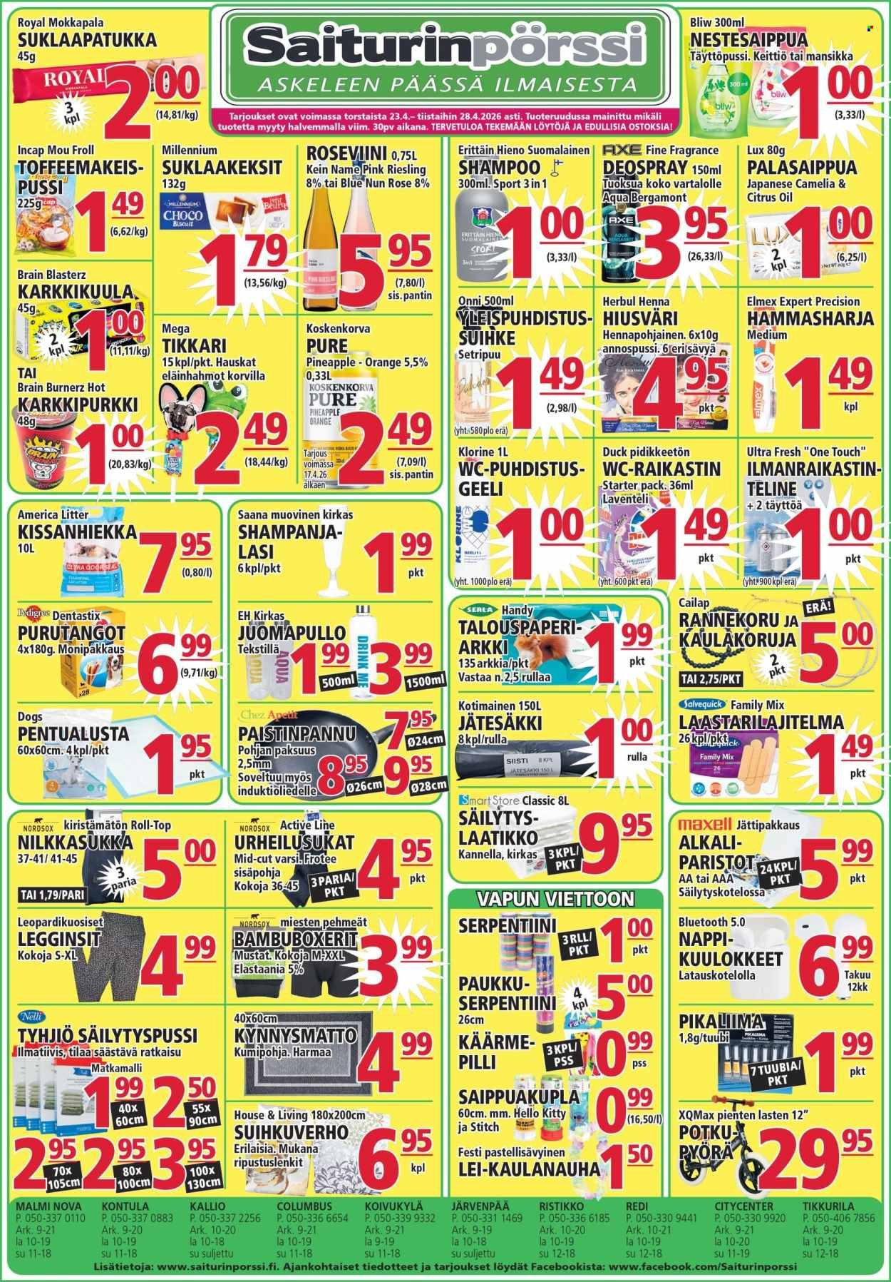 SAITURINPÖRSSI tarjoukset - Alkaen TO 23.4.2026