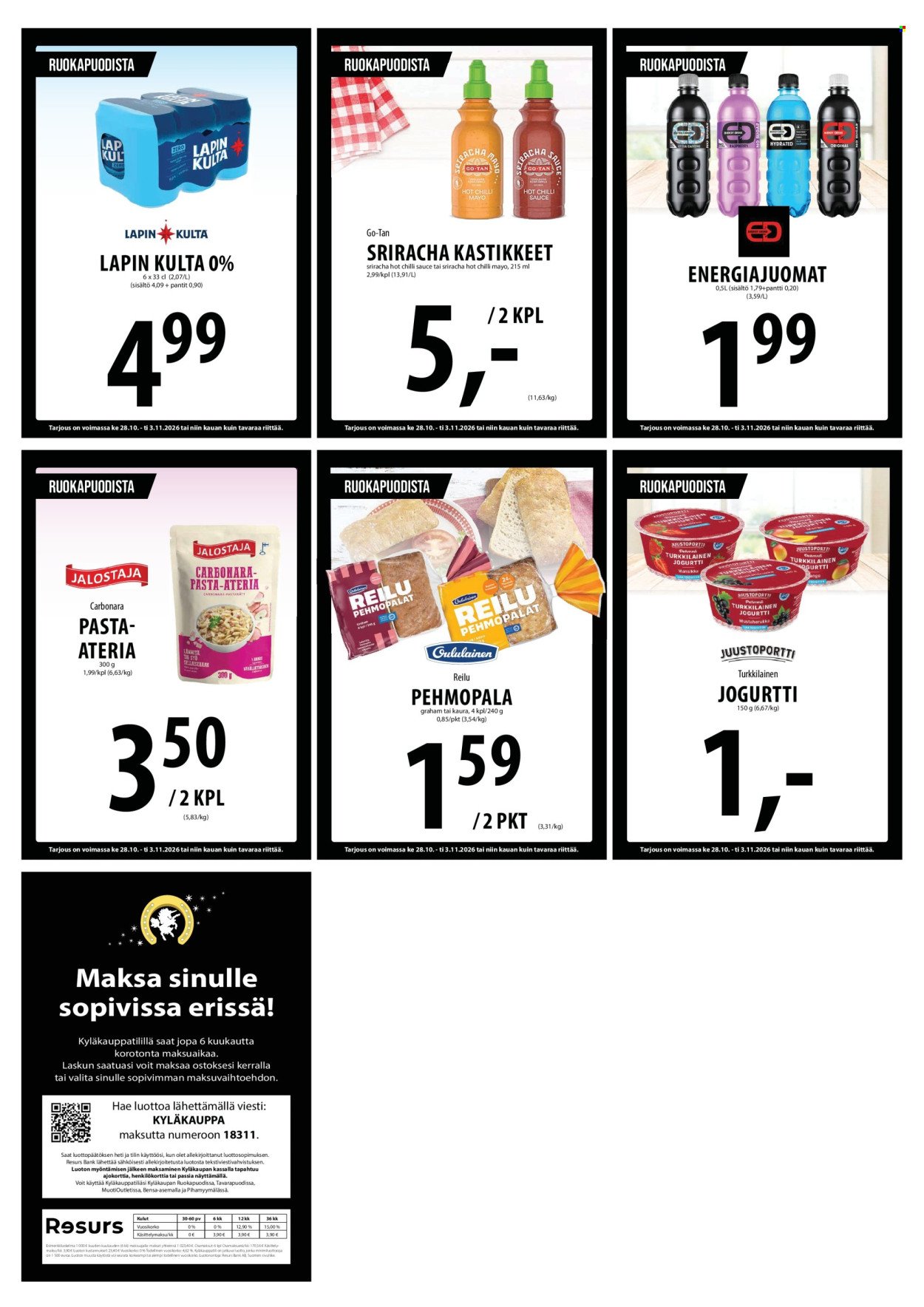 TUURI tarjoukset - Alkaen KE 28.10.2026