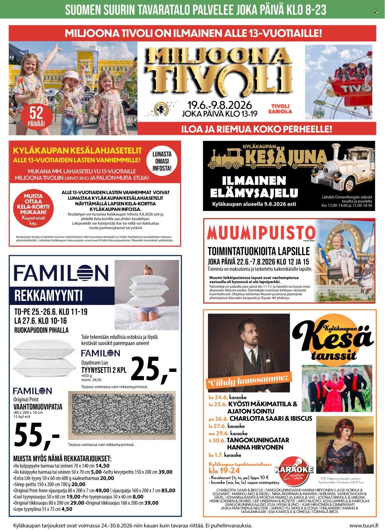 TUURI tarjoukset - Alkaen KE 24.6.2026