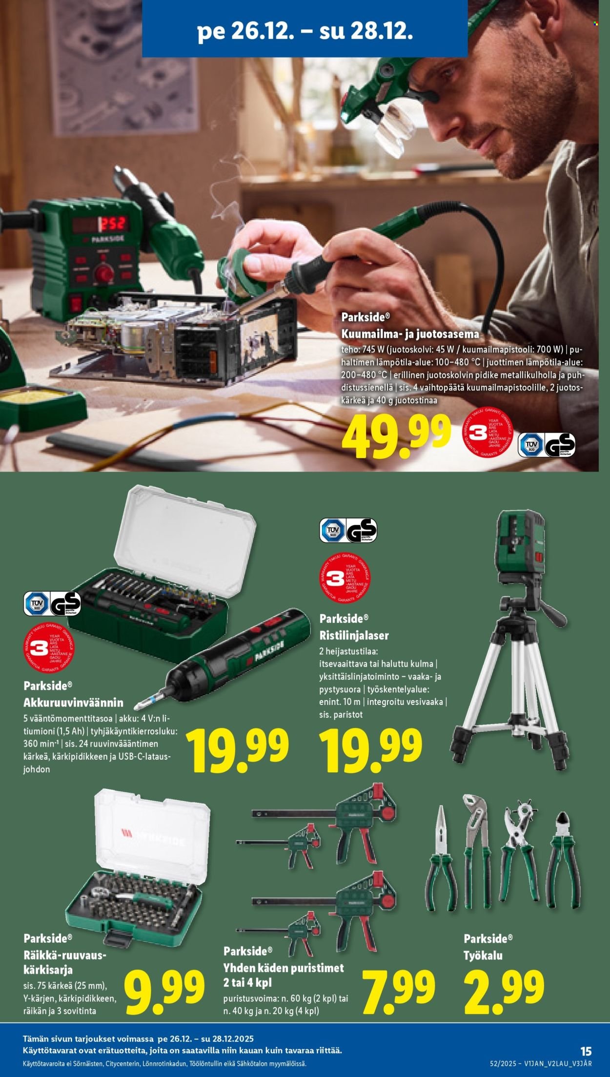 LIDL tarjoukset - Alkaen PE 26.12.2025