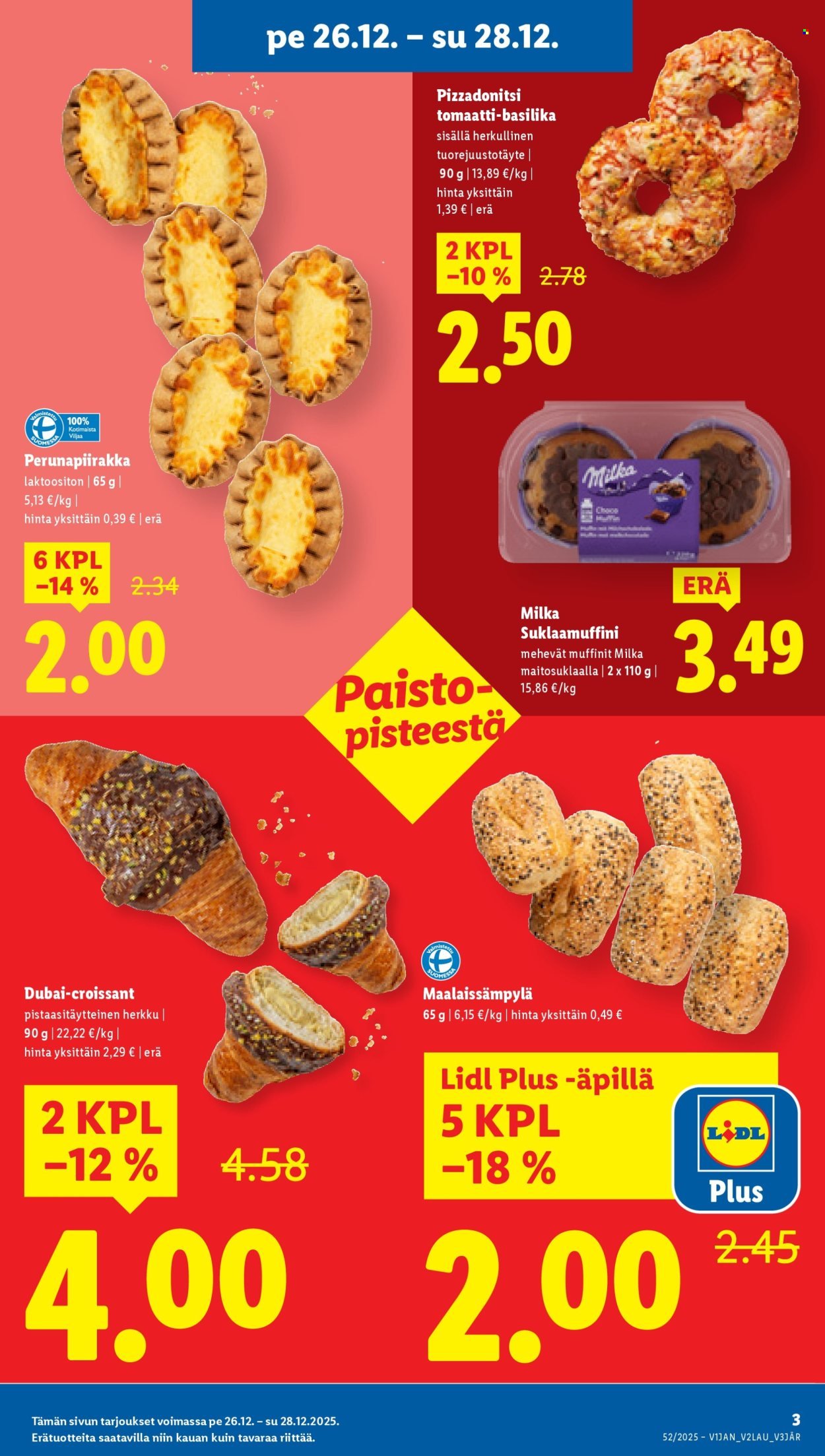 LIDL tarjoukset - Alkaen PE 26.12.2025