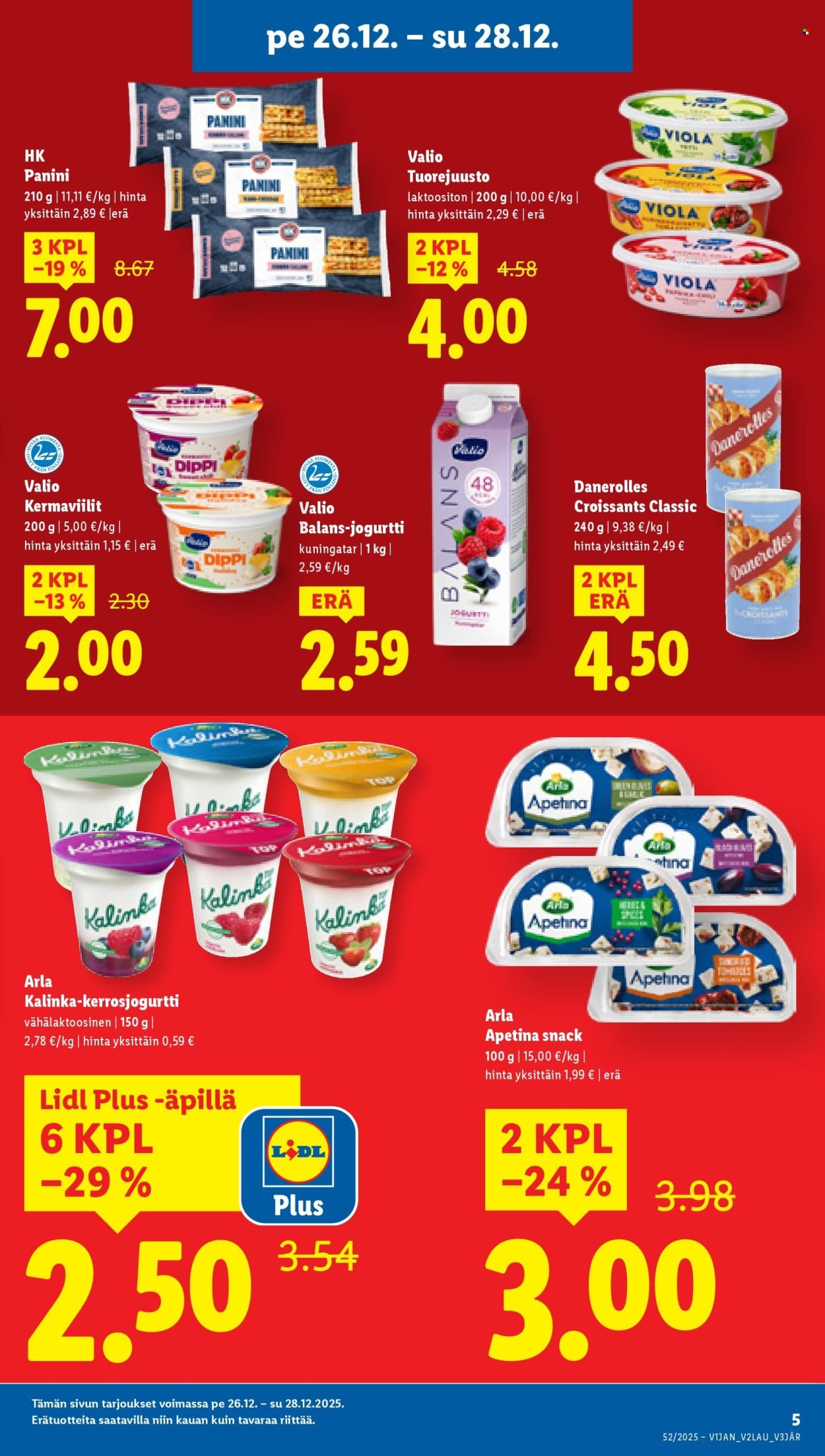 LIDL tarjoukset - Alkaen PE 26.12.2025