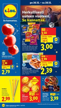 LIDL tarjoukset - Alkaen PE 26.12.2025