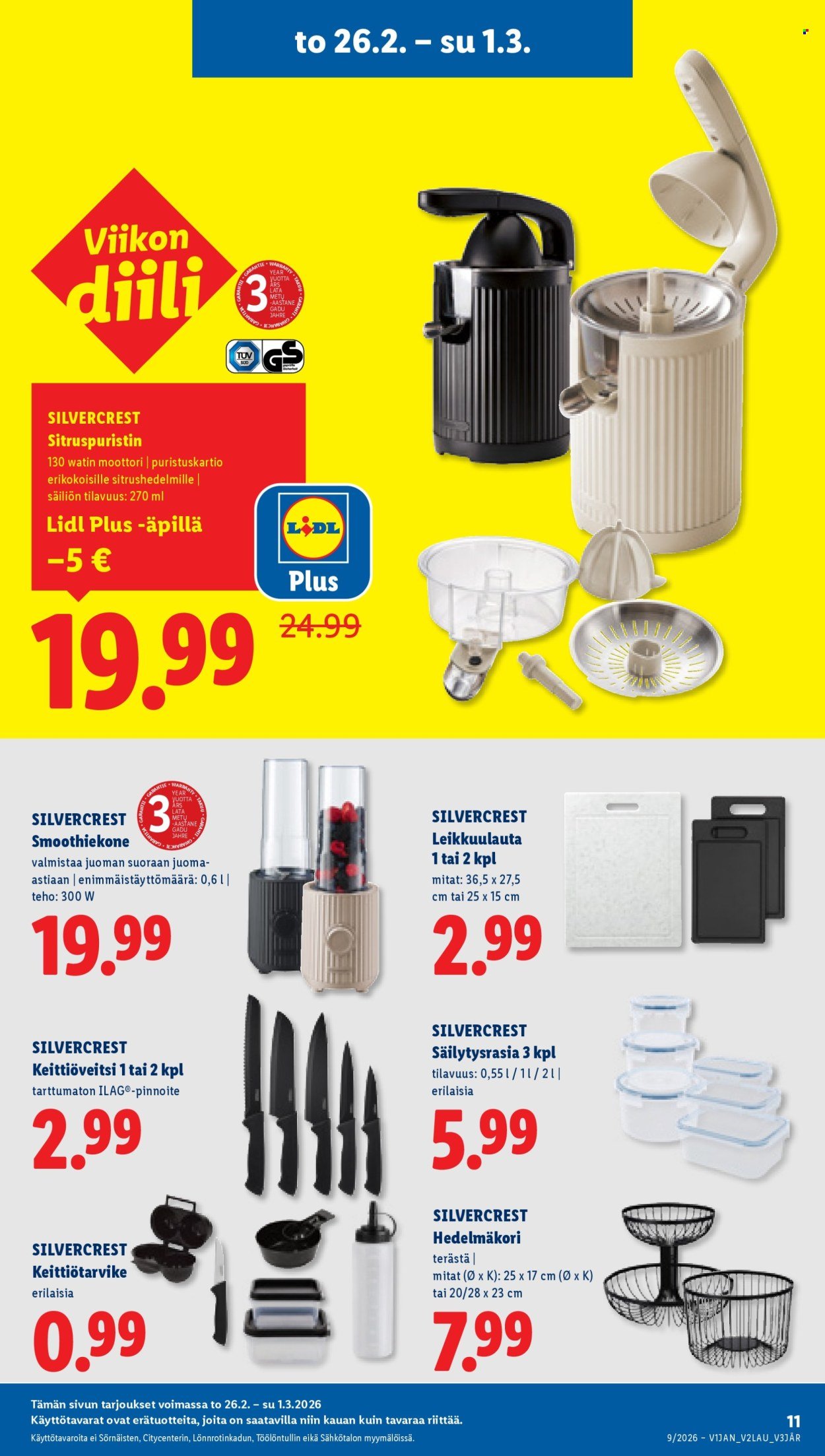 LIDL tarjoukset - Alkaen TO 26.2.2026