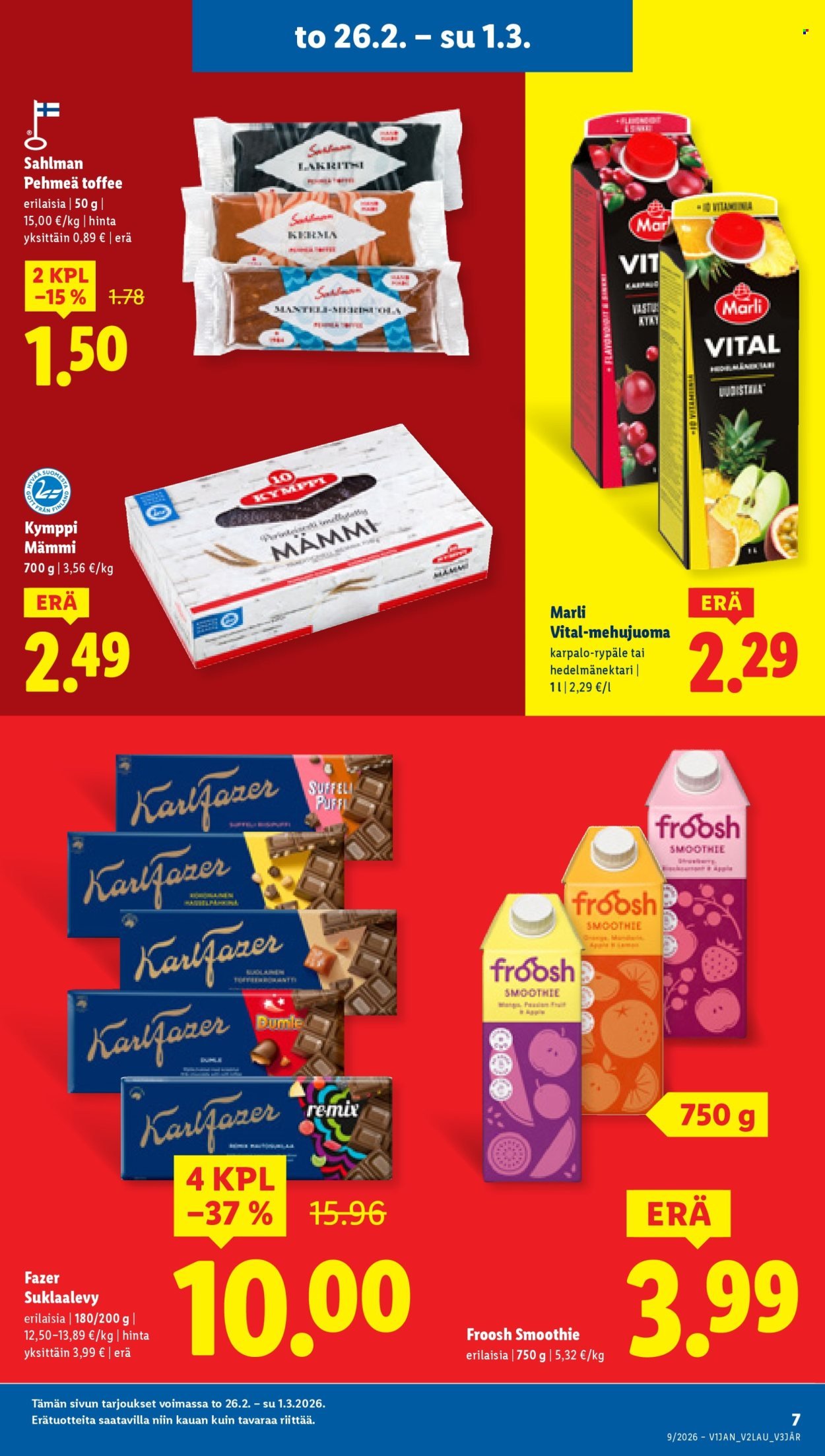 LIDL tarjoukset - Alkaen TO 26.2.2026