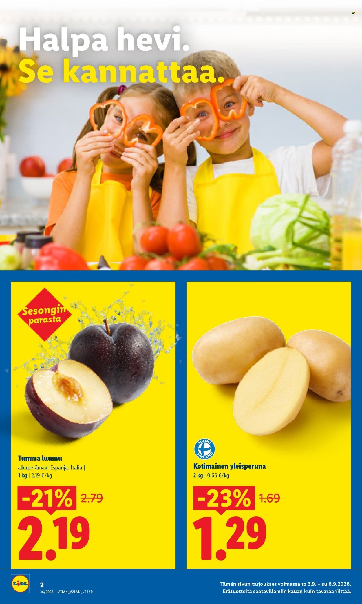LIDL tarjoukset - Alkaen TO 3.9.2026