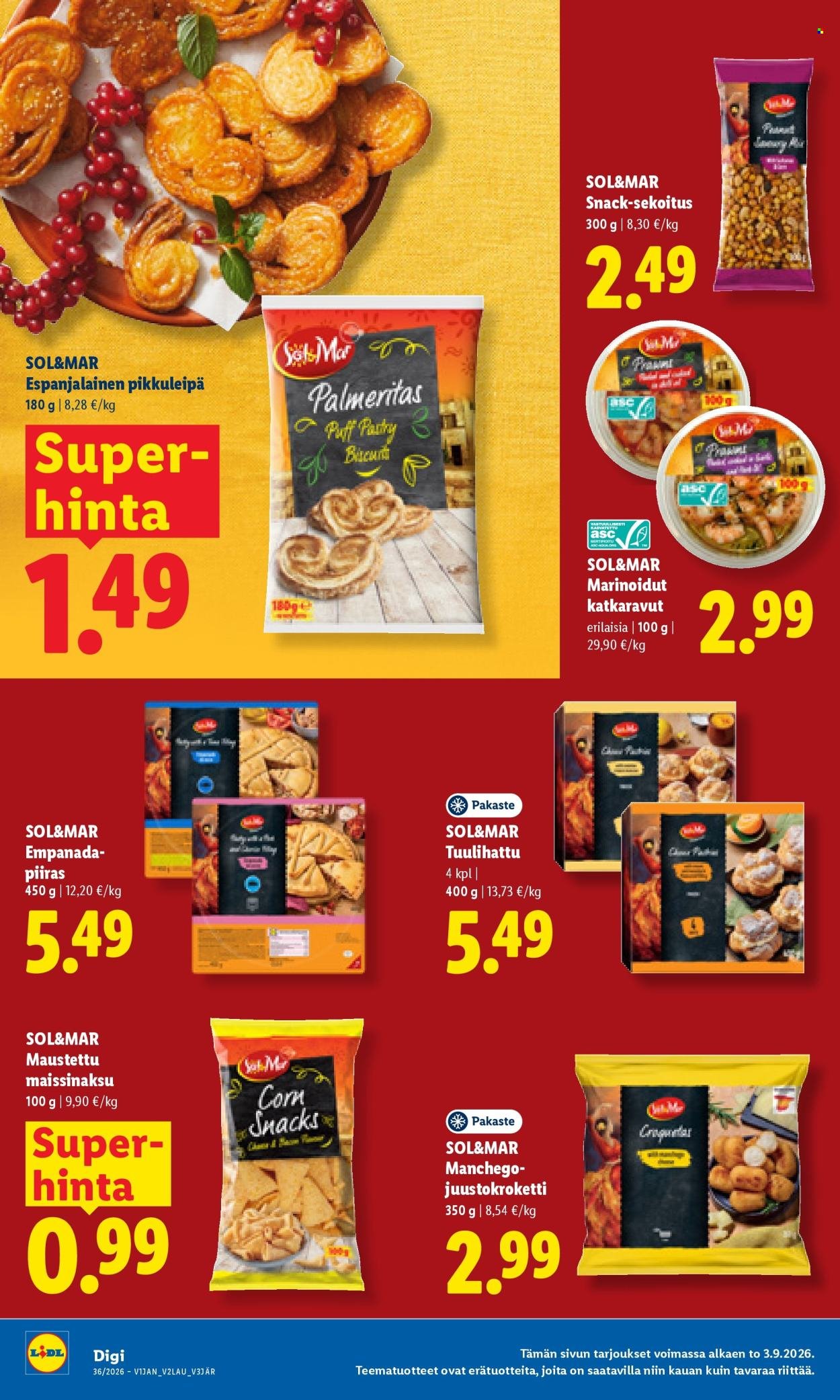 LIDL tarjoukset - Alkaen TO 3.9.2026
