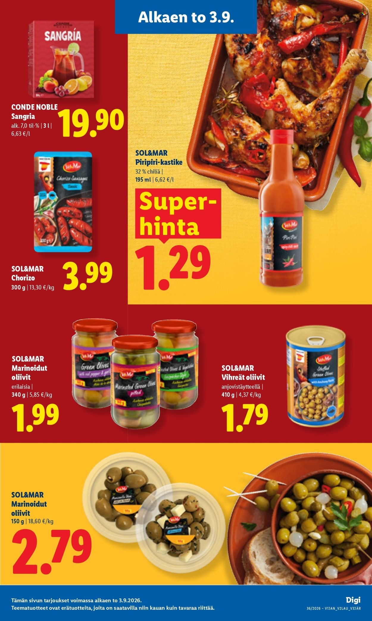 LIDL tarjoukset - Alkaen TO 3.9.2026