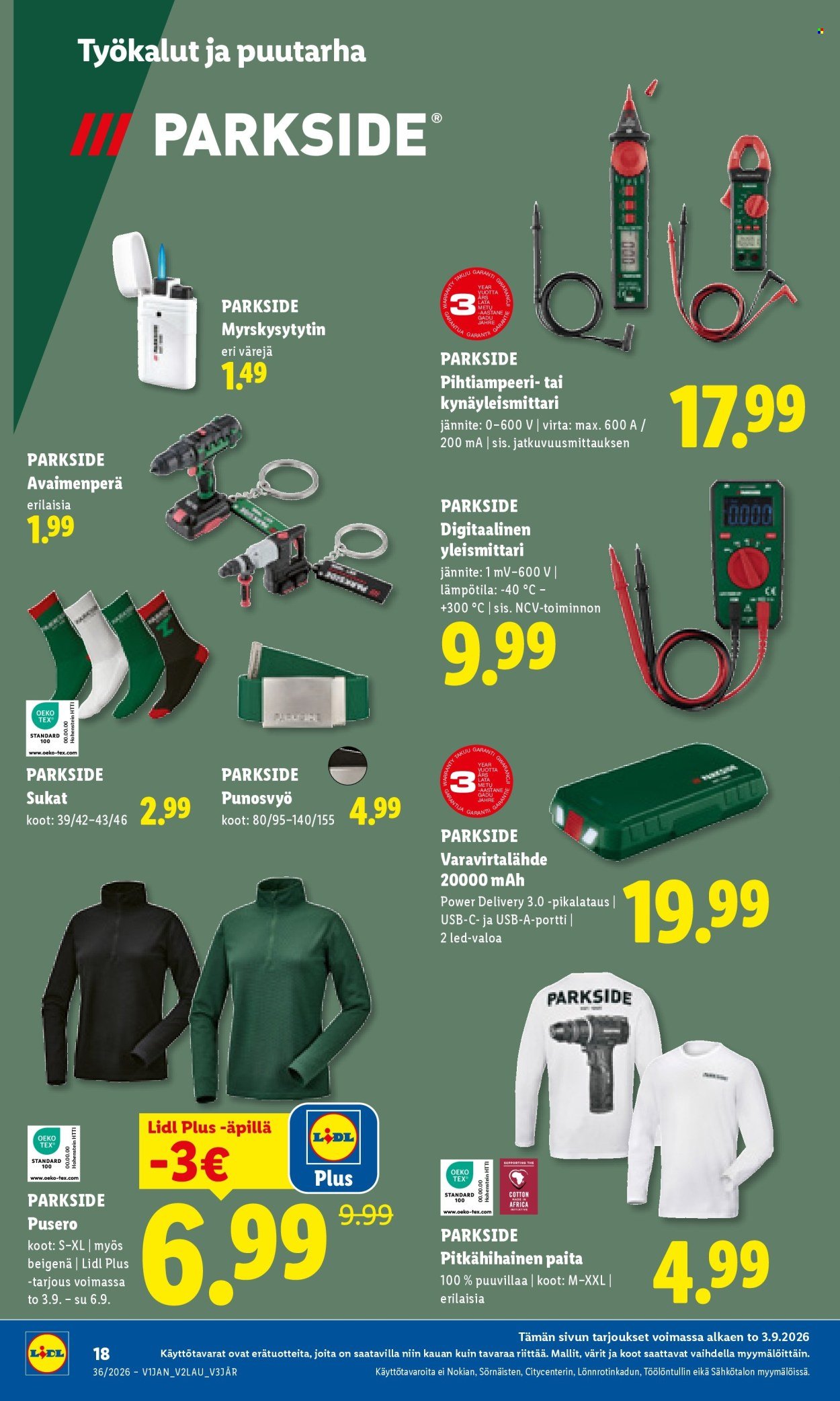 LIDL tarjoukset - Alkaen TO 3.9.2026