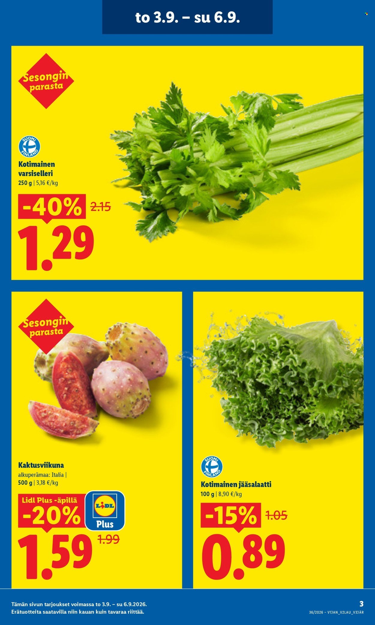 LIDL tarjoukset - Alkaen TO 3.9.2026