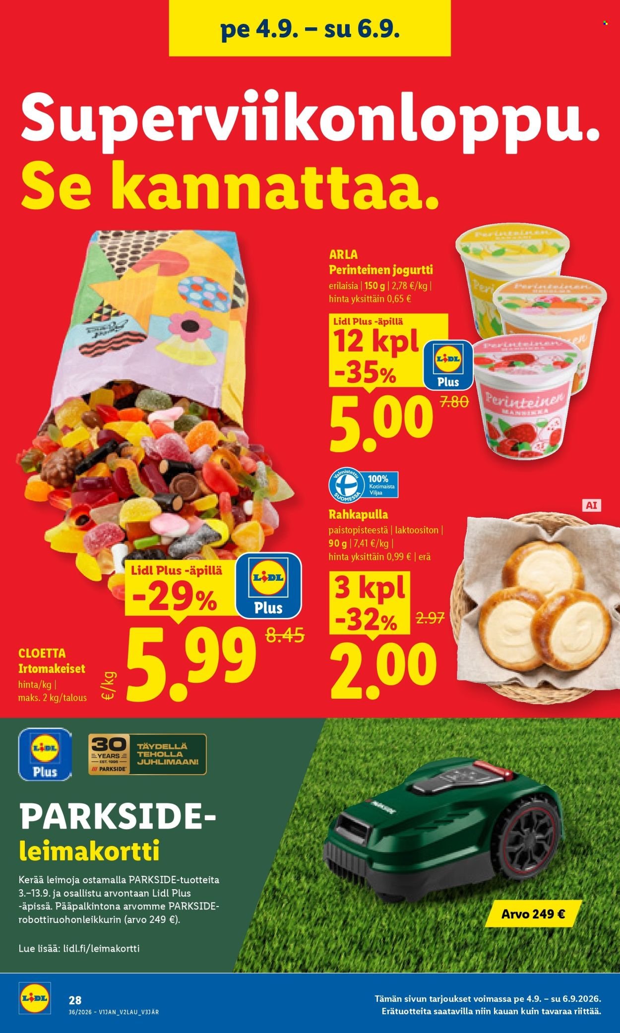 LIDL tarjoukset - Alkaen TO 3.9.2026