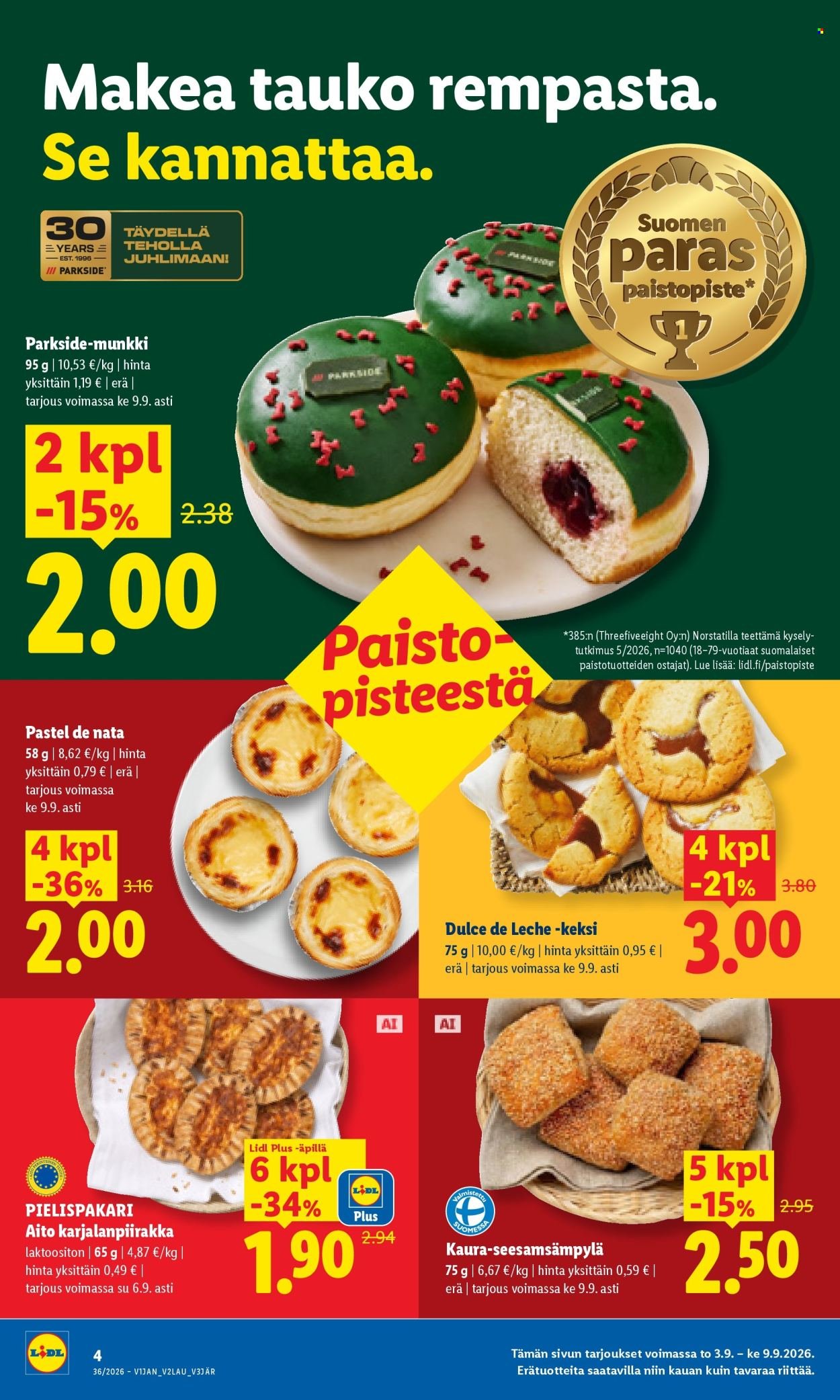LIDL tarjoukset - Alkaen TO 3.9.2026