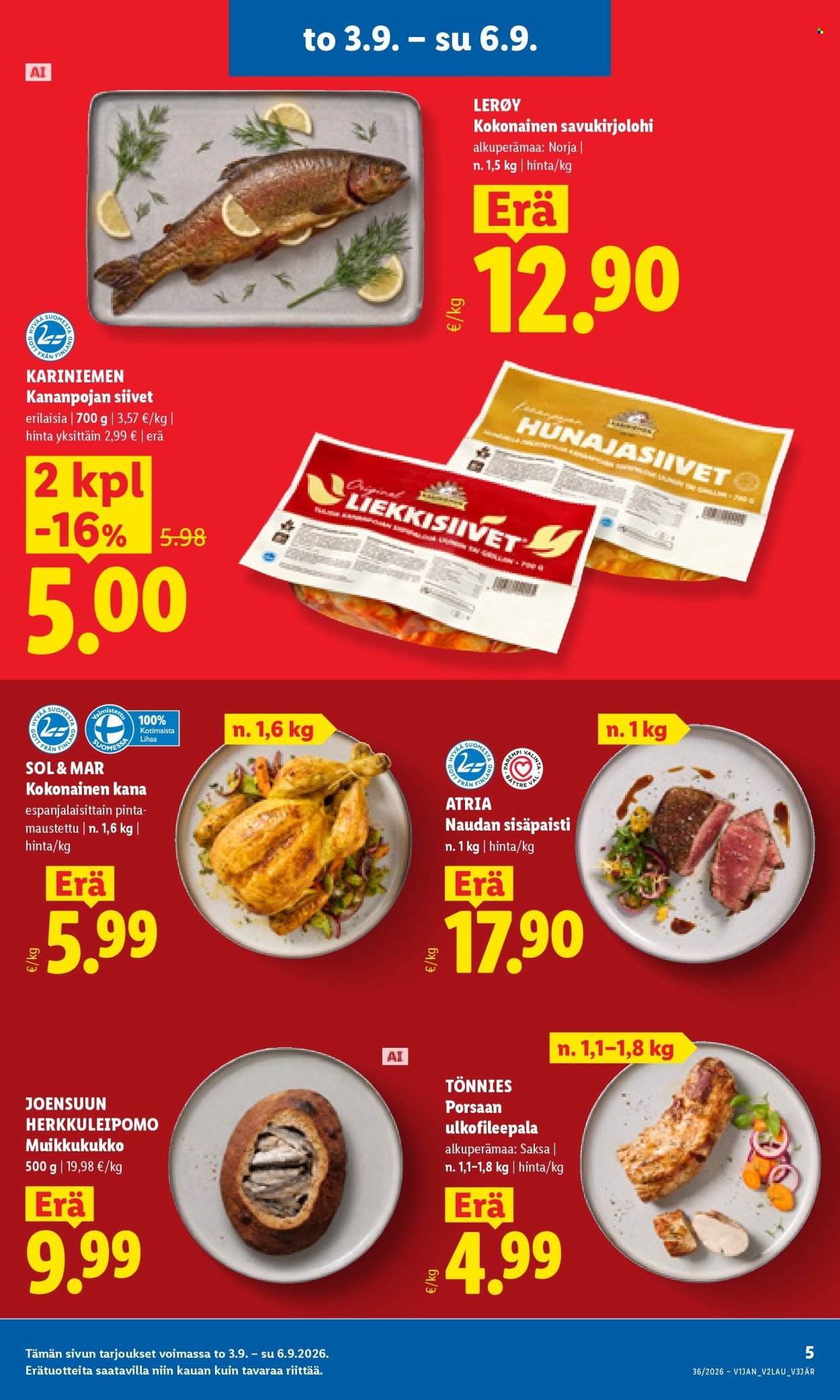 LIDL tarjoukset - Alkaen TO 3.9.2026