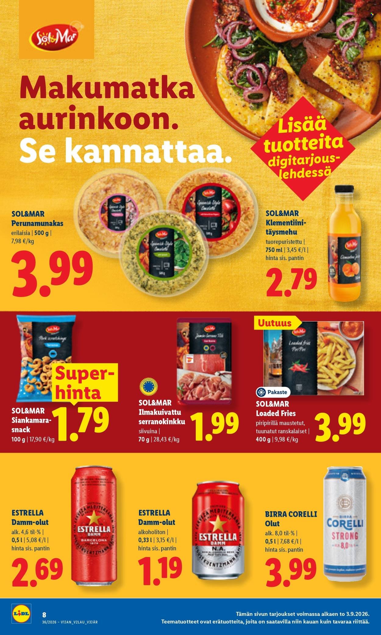 LIDL tarjoukset - Alkaen TO 3.9.2026