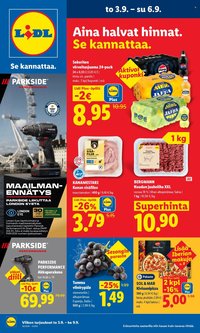 LIDL tarjoukset - Alkaen TO 3.9.2026