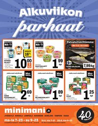 MINIMANI tarjoukset - Alkaen MA 15.6.2026
