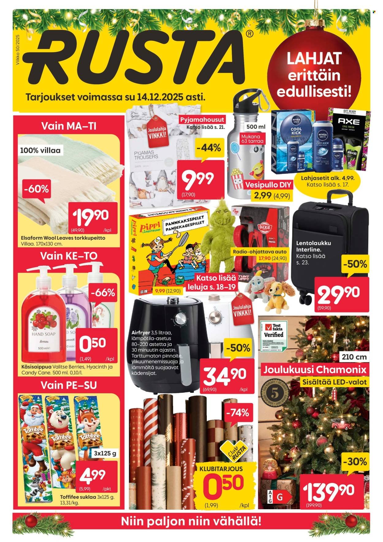 RUSTA tarjoukset - Alkaen MA 8.12.2025