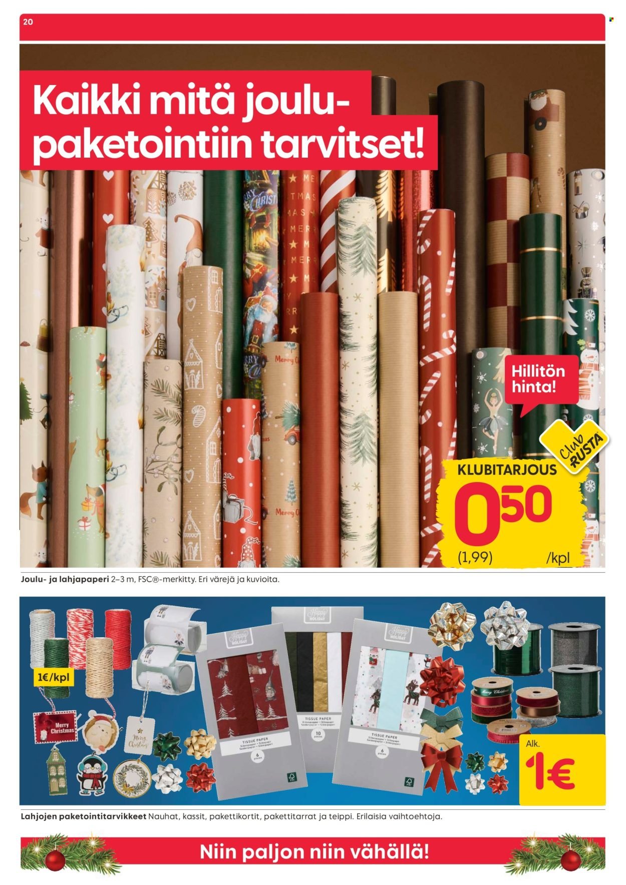 RUSTA tarjoukset - Alkaen MA 8.12.2025