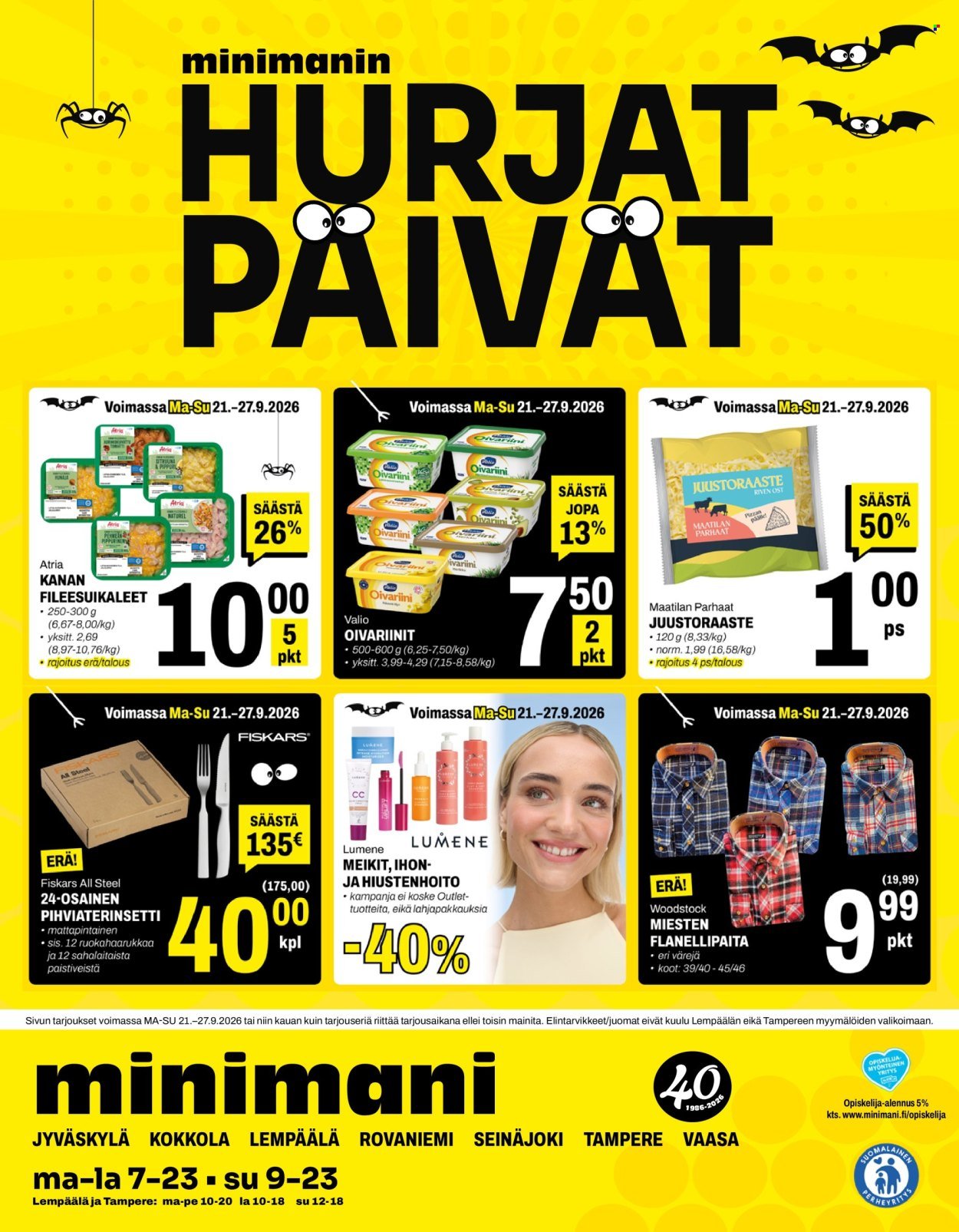 MINIMANI tarjoukset - Alkaen MA 21.9.2026