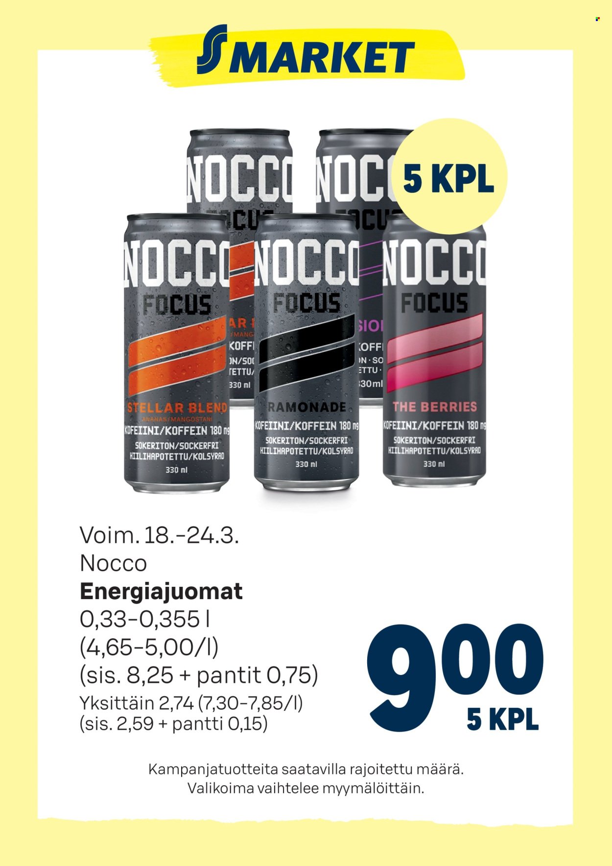 S-MARKET tarjoukset - Nocco