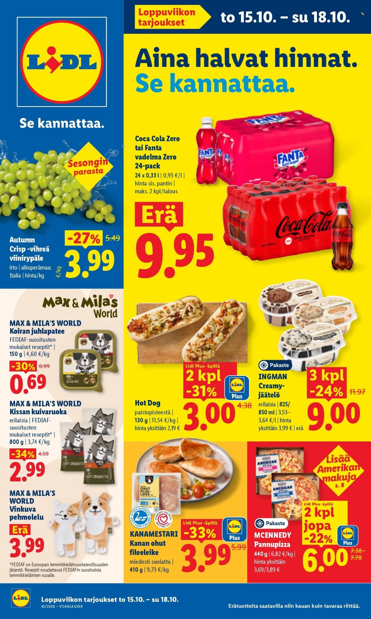 LIDL tarjoukset - Alkaen TO 15.10.2026