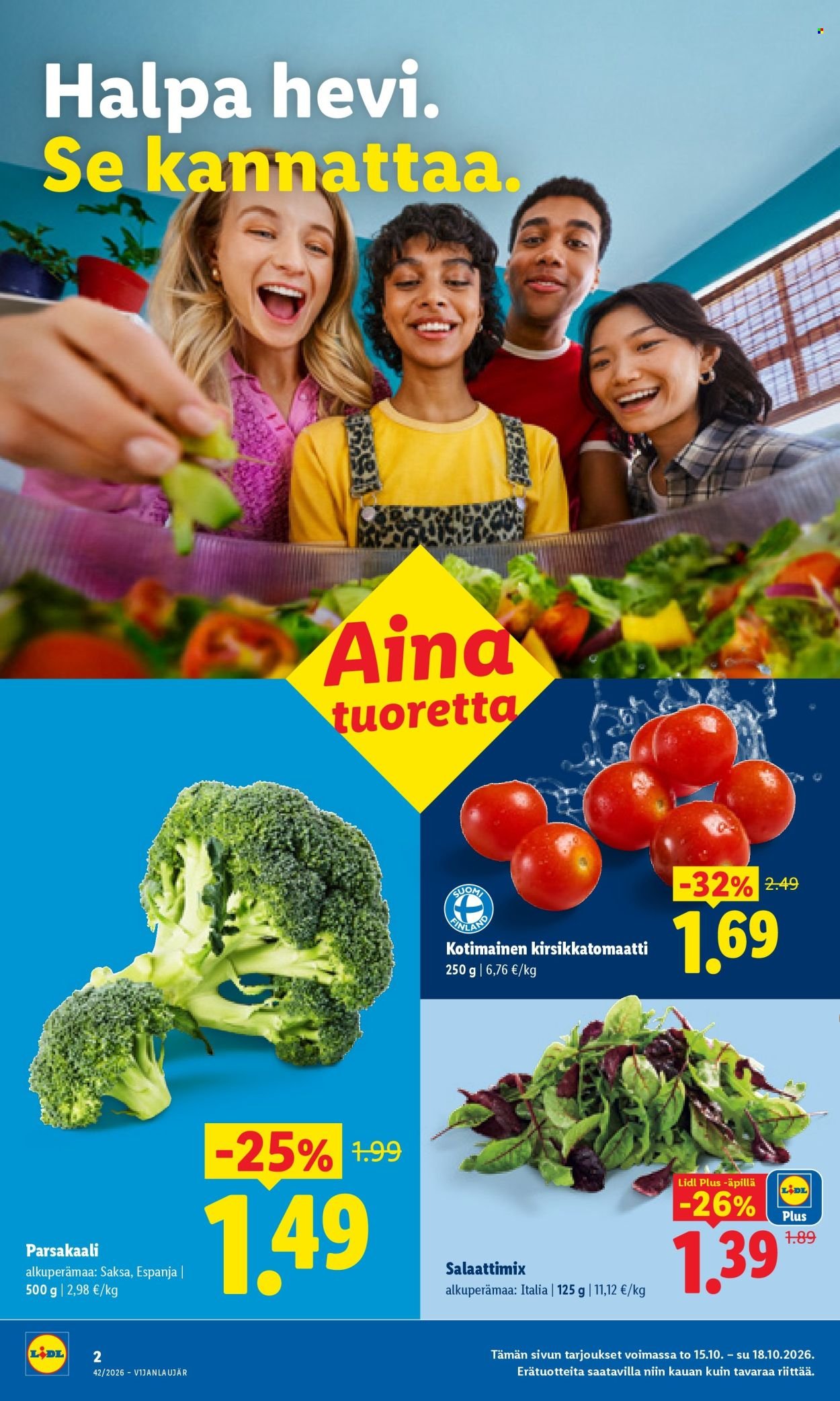 LIDL tarjoukset - Alkaen TO 15.10.2026
