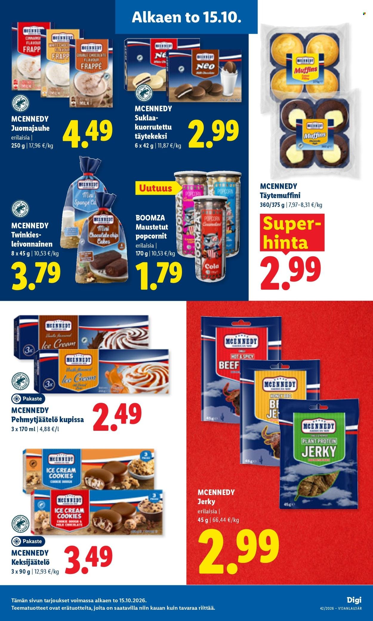 LIDL tarjoukset - Alkaen TO 15.10.2026