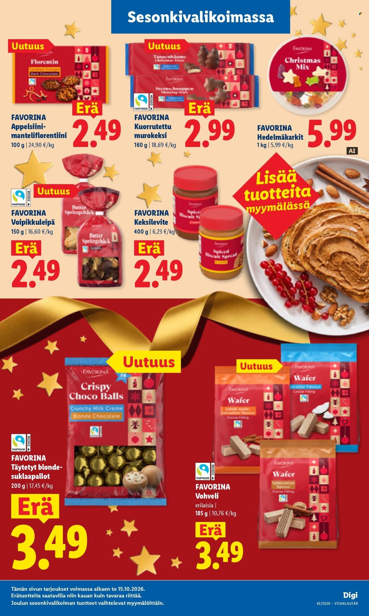 LIDL tarjoukset - Alkaen TO 15.10.2026