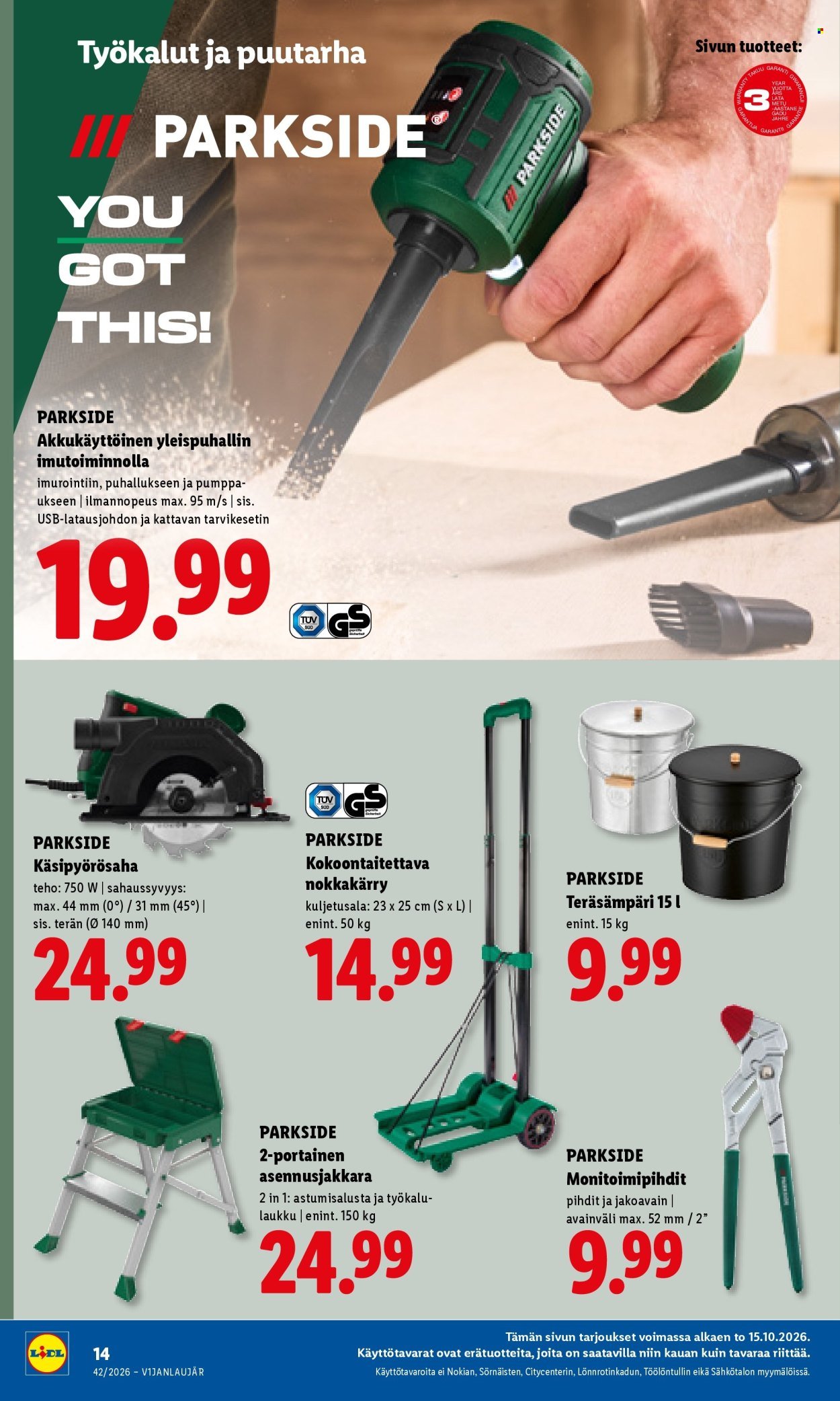 LIDL tarjoukset - Alkaen TO 15.10.2026
