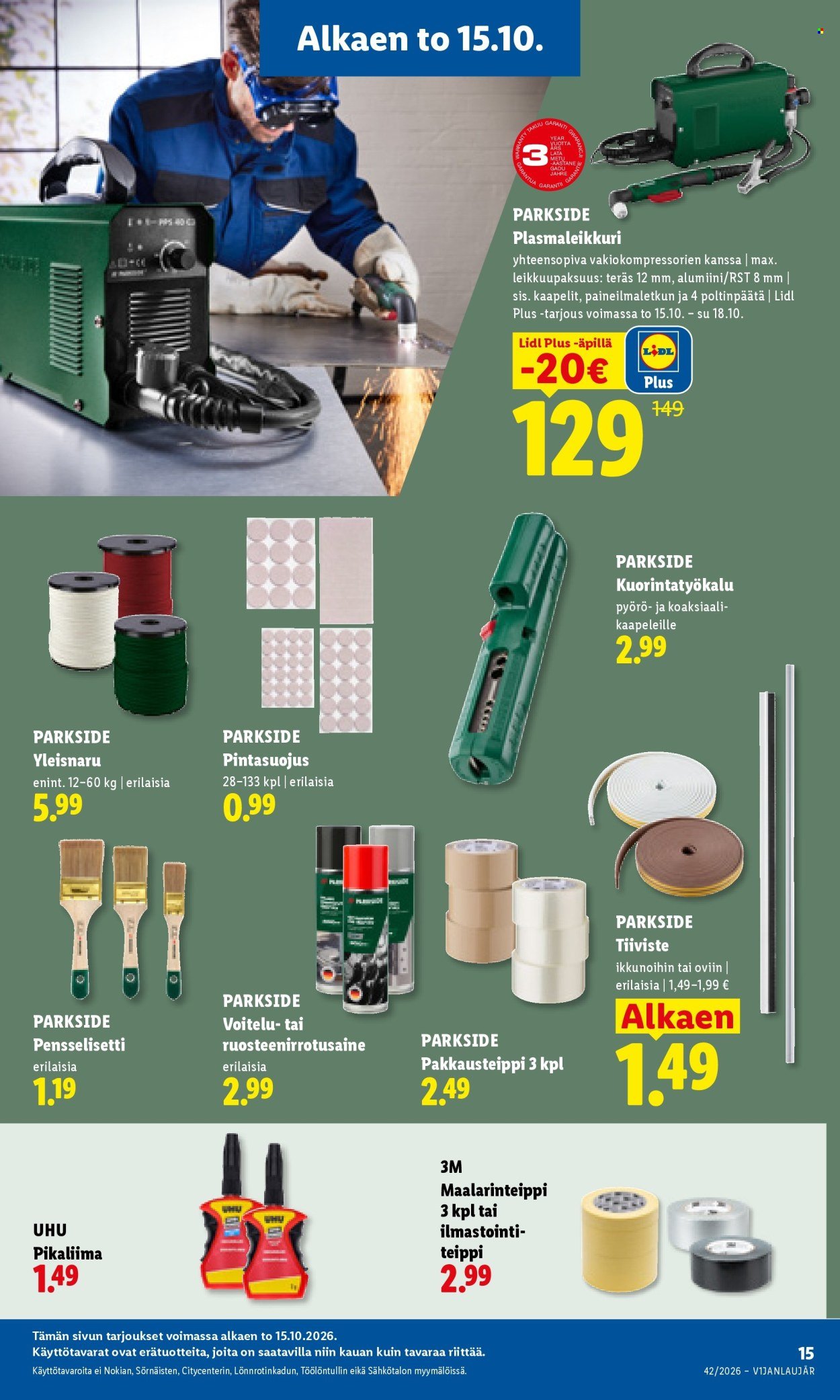 LIDL tarjoukset - Alkaen TO 15.10.2026