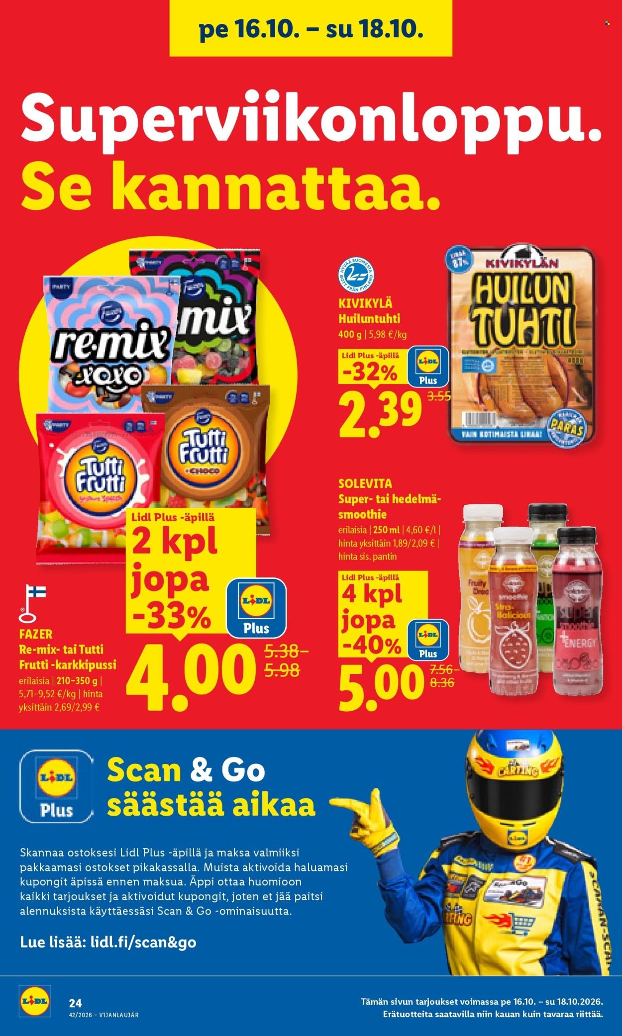 LIDL tarjoukset - Alkaen TO 15.10.2026