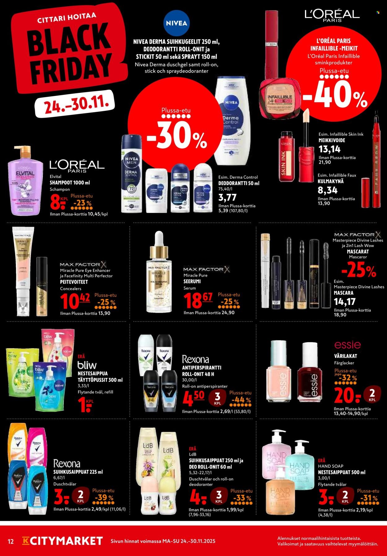 K-CITYMARKET tarjoukset - Alkaen MA 24.11.2025