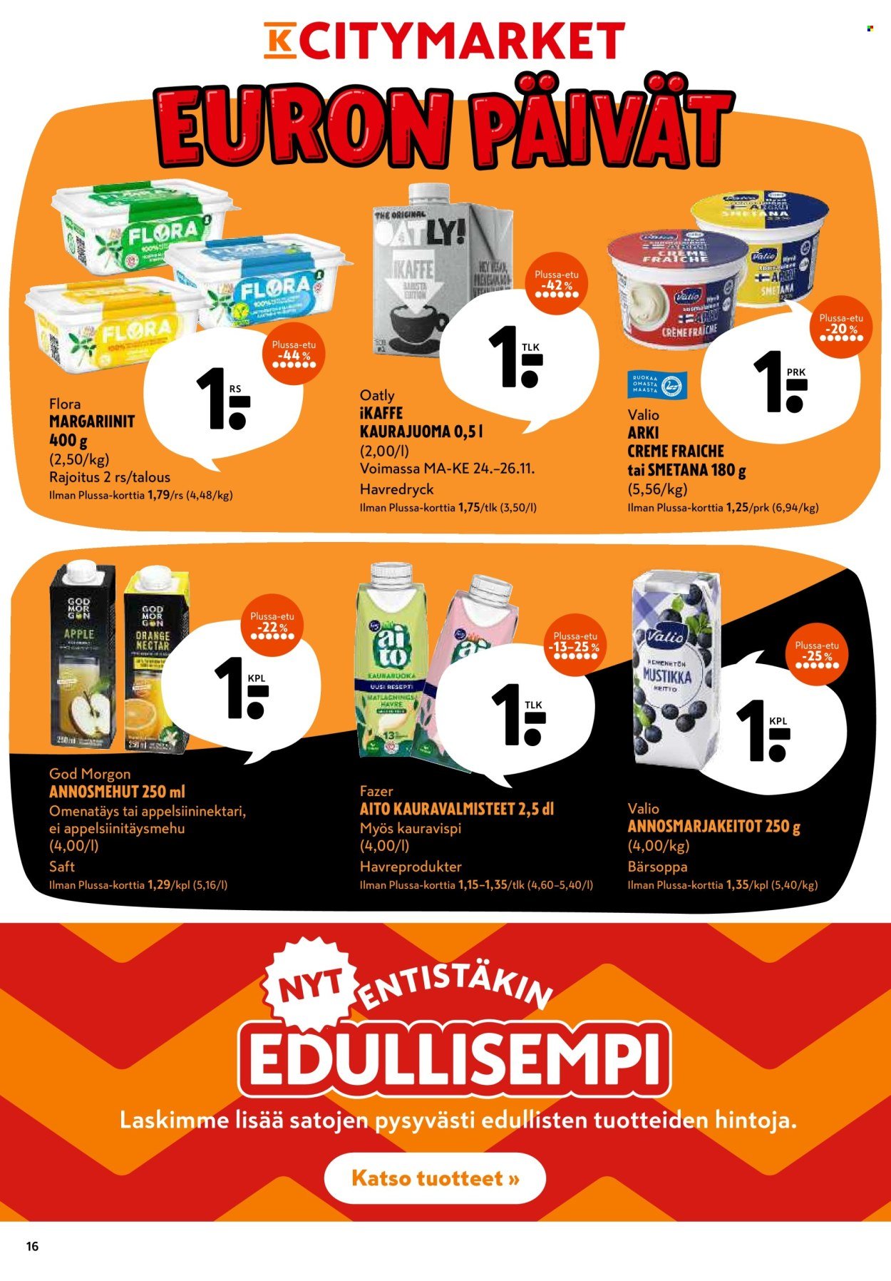 K-CITYMARKET tarjoukset - Alkaen MA 24.11.2025