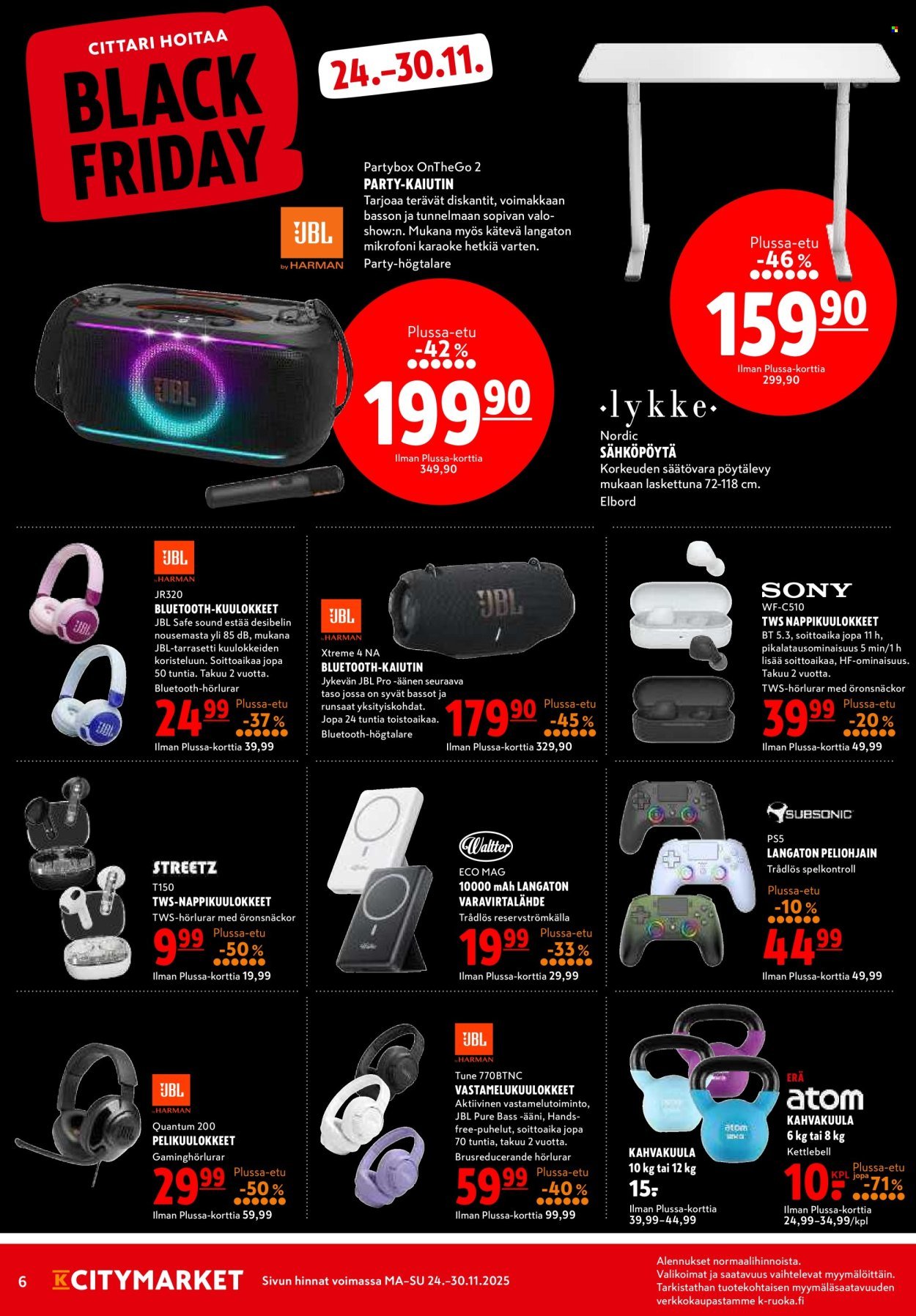 K-CITYMARKET tarjoukset - Alkaen MA 24.11.2025